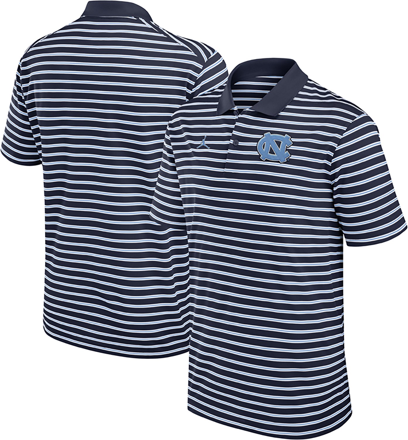 Jordan Brand Carolina /White North Carolina Tar Heels Primetime Victory Striped Performance Polo - view number 3