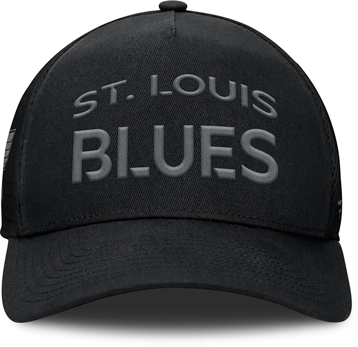 Fanatics Blues Road 6 Structured Adjustable A frame Meshback Cap - view number 2