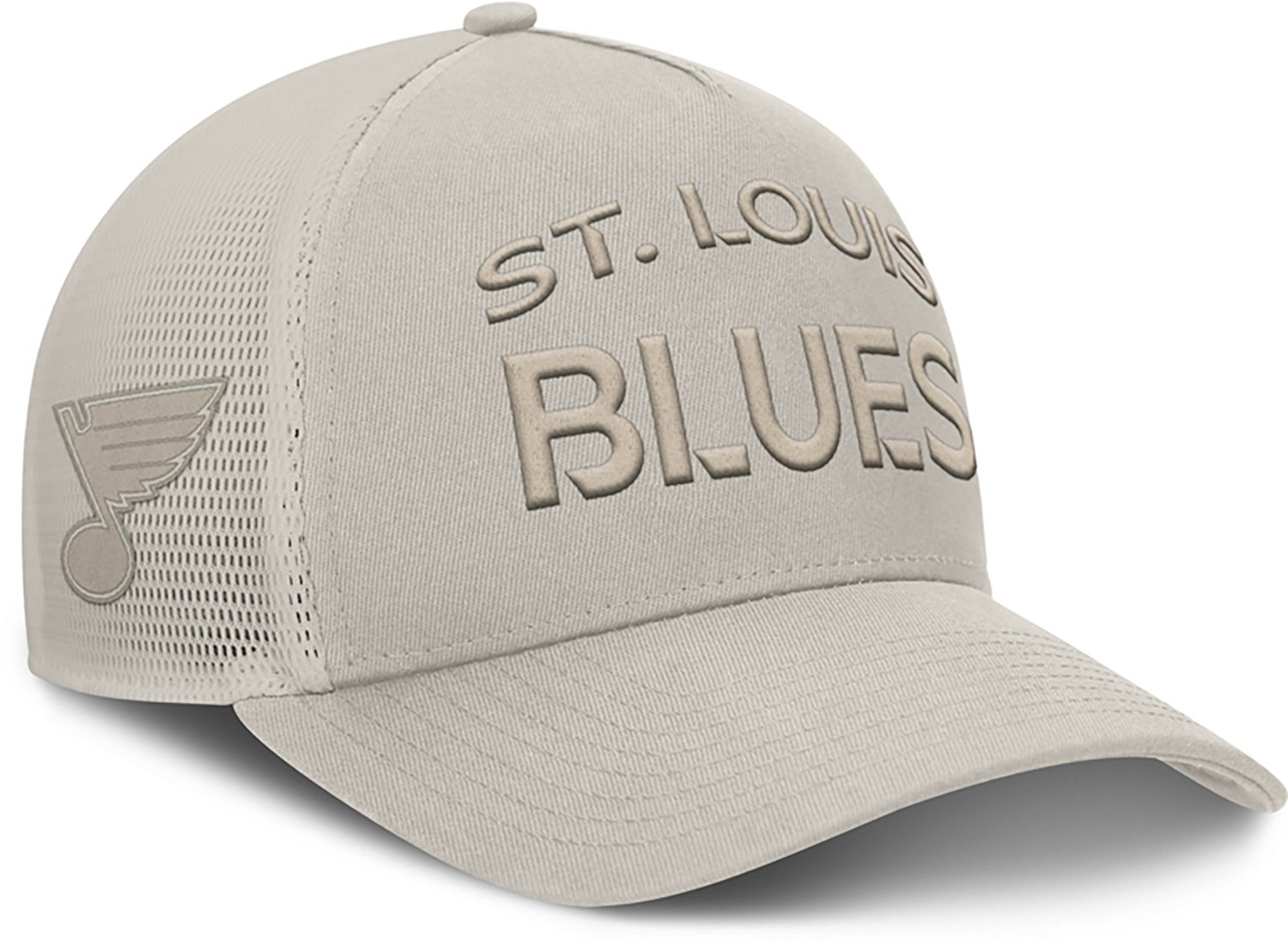 Fanatics Blues Road 6 Structured Adjustable A frame Meshback Cap - view number 3