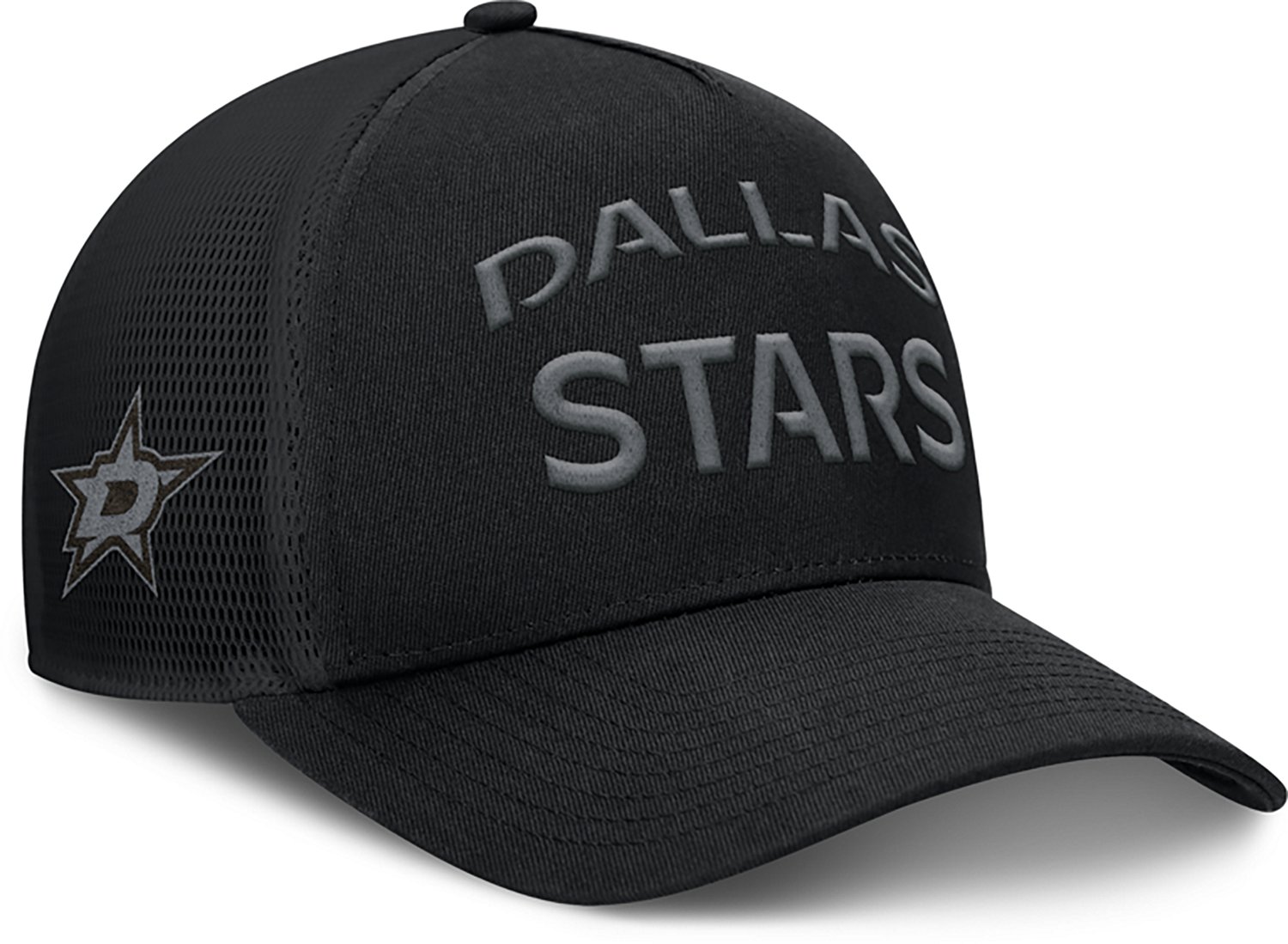 Fanatics Stars Road 6 Structured Adjustable A frame Meshback Cap                                                                 - view number 3