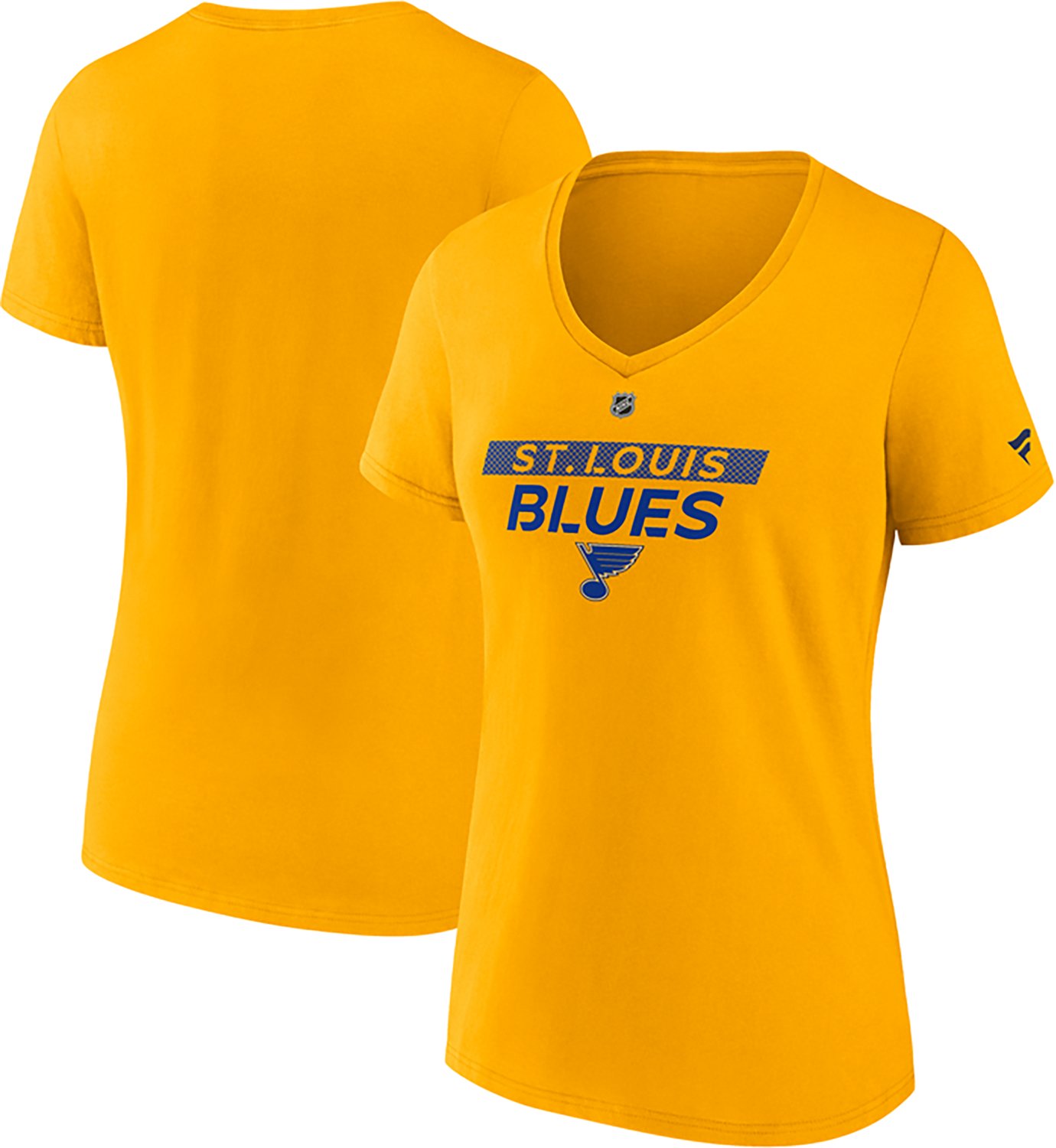 Fanatics St Louis Blues Authentic Pro Core Primary V-Neck T-Shirt - view number 3
