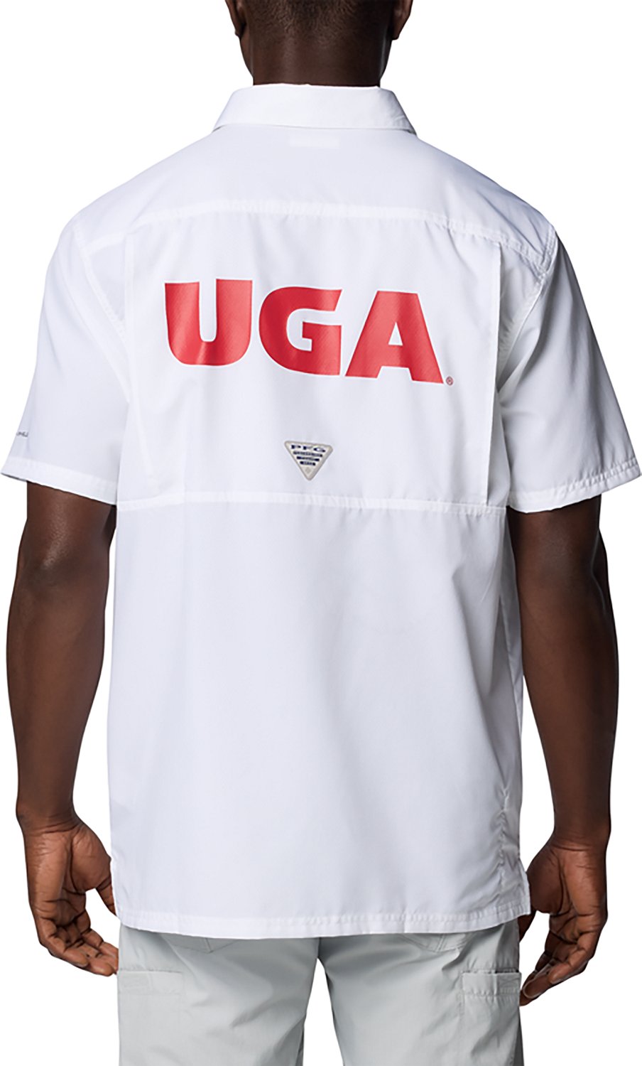 Columbia Georgia Bulldogs PFG Slack Tide Omni-Shade Button-Up Camp Shirt                                                         - view number 2