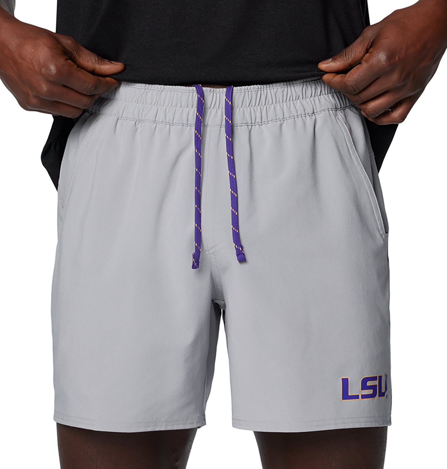 Columbia Sportswear Men's Louisiana State University CLG Terminal Roamer Stretch Shorts 6 in - view number 4