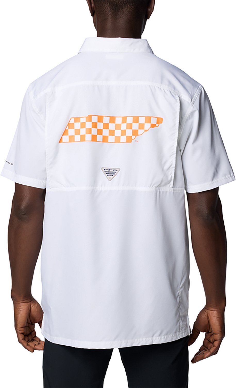 Columbia Tennessee Volunteers PFG Slack Tide Omni-Shade Button-Up Camp Shirt - view number 2