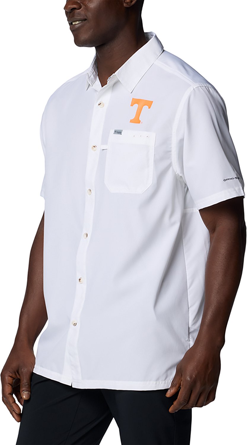 Columbia Tennessee Volunteers PFG Slack Tide Omni-Shade Button-Up Camp Shirt - view number 3