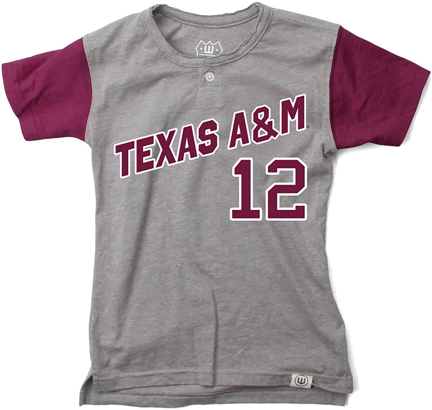Wes and Willy Youth Texas A&M University Baseball Henley T-shirt - view number 1