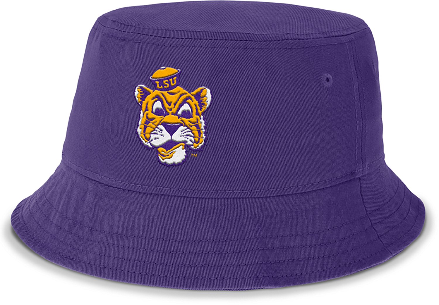 Nike Men's LSU Apex Vault Logo Square Brim Bucket Cap - view number 3