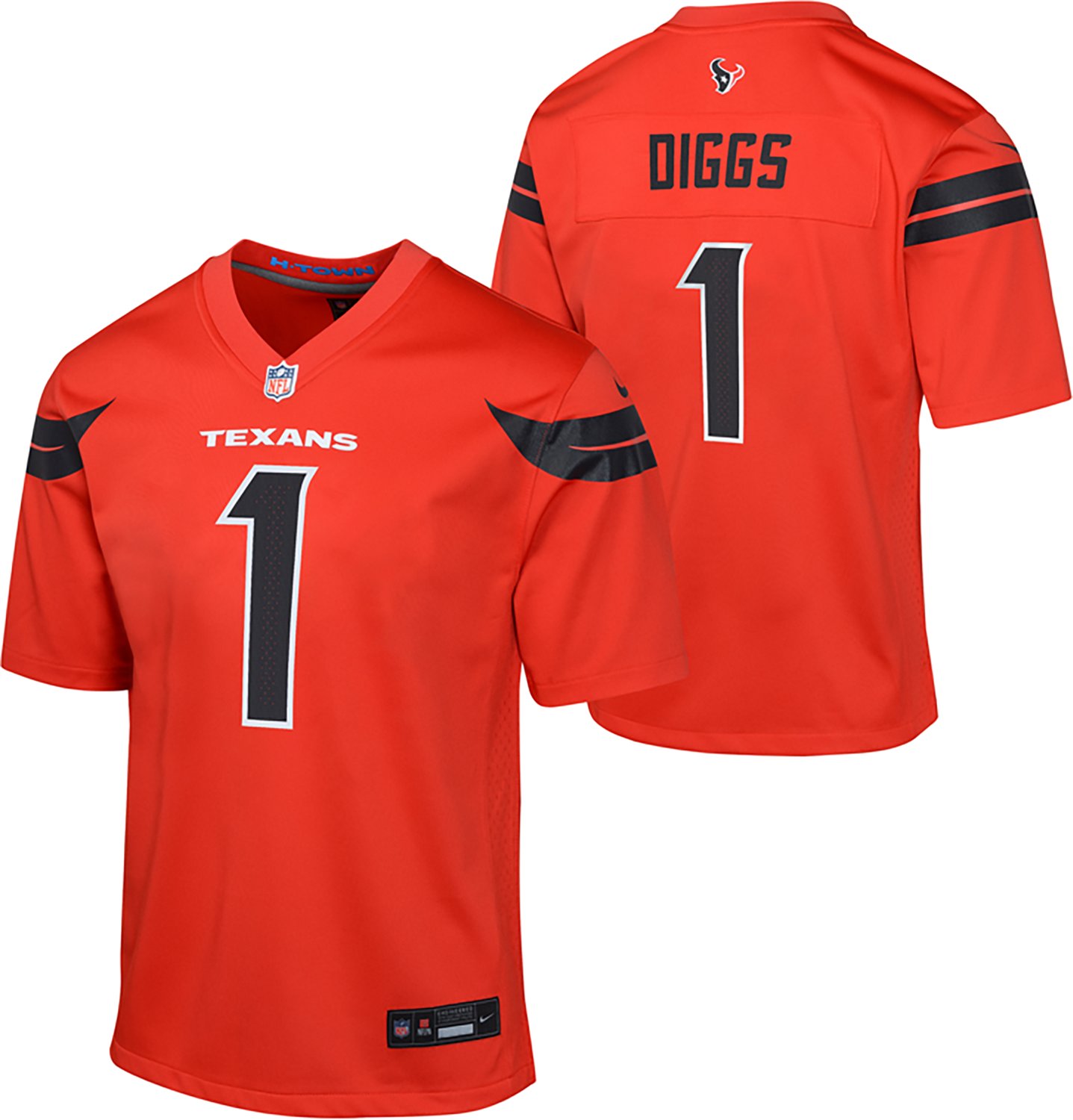 Nike Boys' Houston Texans Stefon Diggs Alternate Game Jersey - view number 3