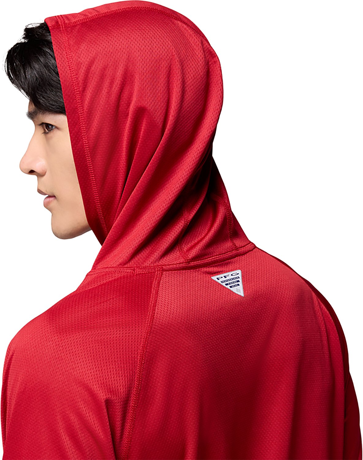 Columbia Sportswear Men's Arkansas Razorbacks Collegiate PFG Solar Stream Hoodie                                                 - view number 5