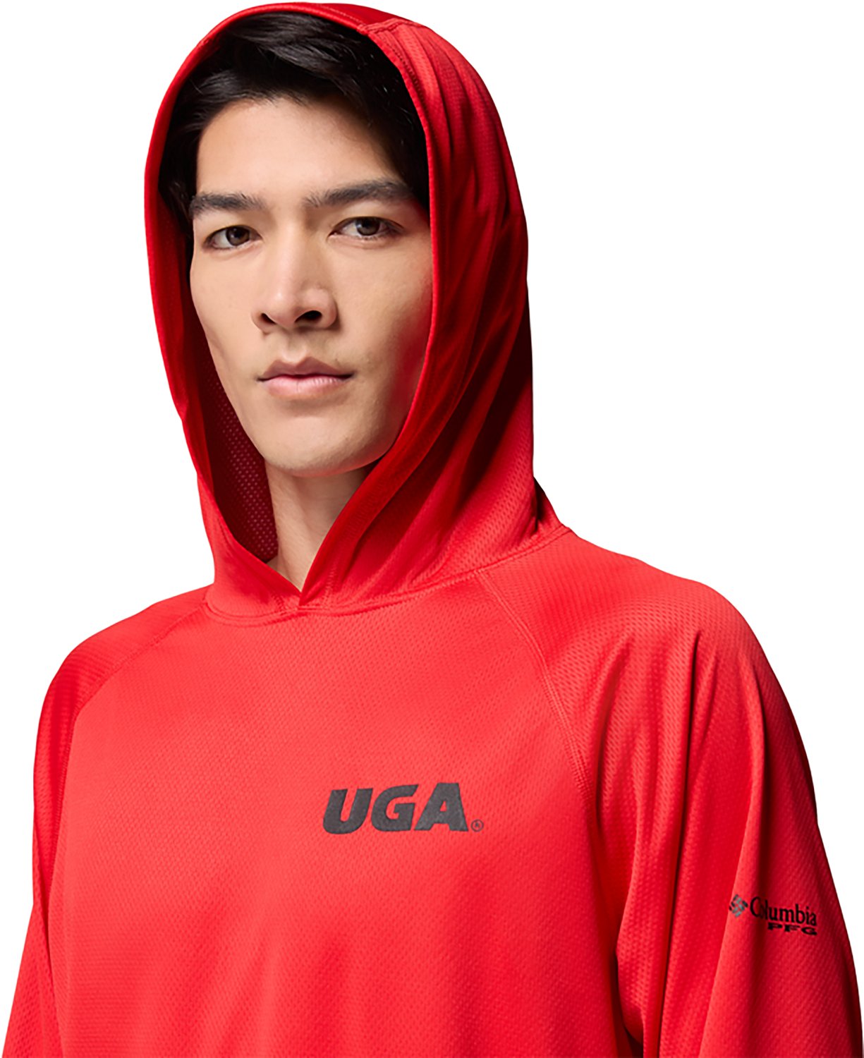 Columbia Sportswear Georgia Bulldogs Men's PFG Solar Stream Hoodie - view number 4