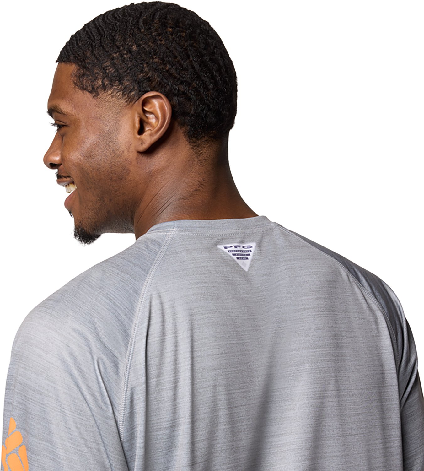 Columbia Sportswear Men's University of Tennessee Collegiate PFG Terminal Tackle Heather Long Sleeve Graphic T-shirt - view number 5