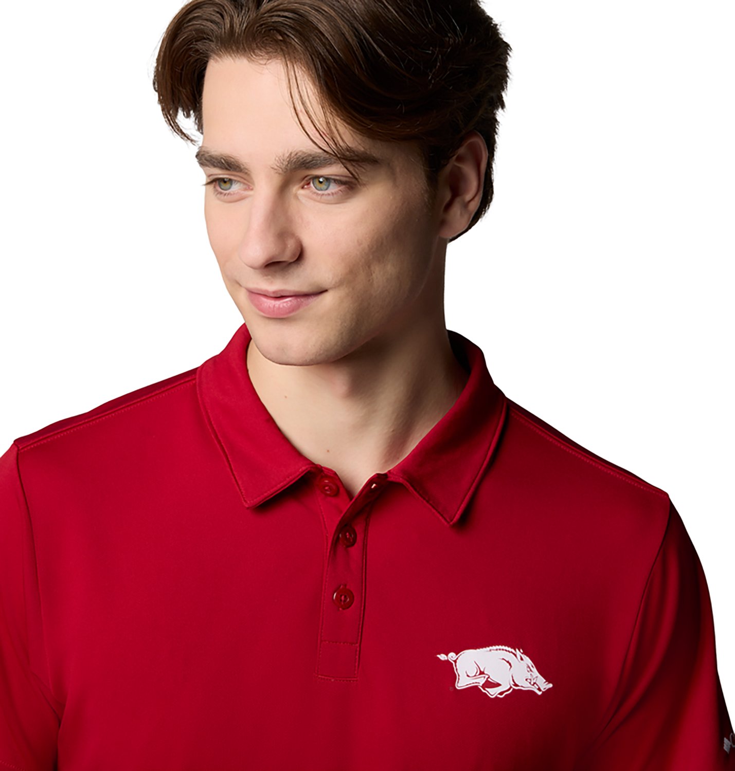 Columbia Sportswear Men's Arkansas Razorbacks Fair Catch Polo                                                                    - view number 4