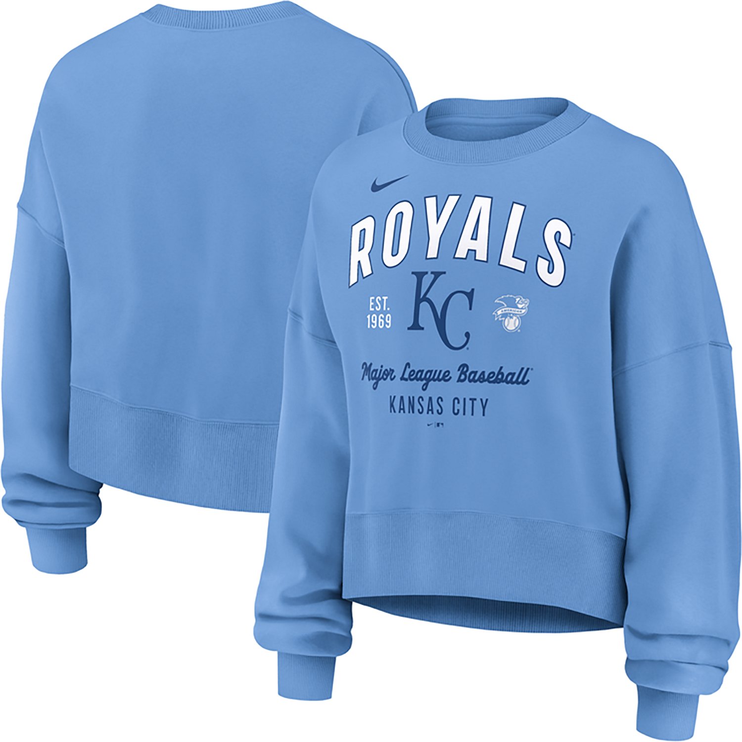 Nike Women's Kansas City Royals Long Sleeve Fleece Crewneck Sweatshirt - view number 3
