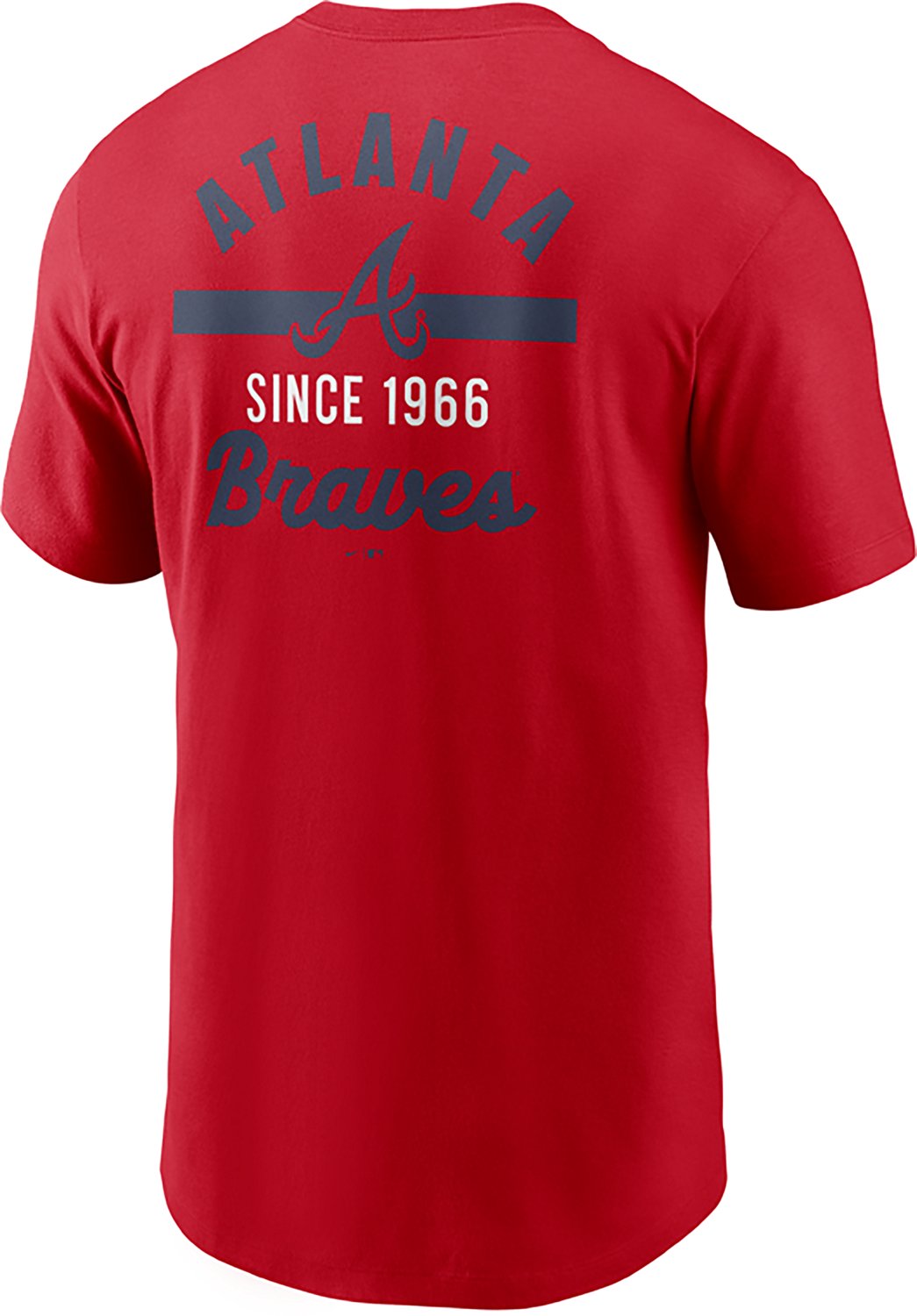 Nike Men's Braves MLB 2 Hit T-shirt - view number 2