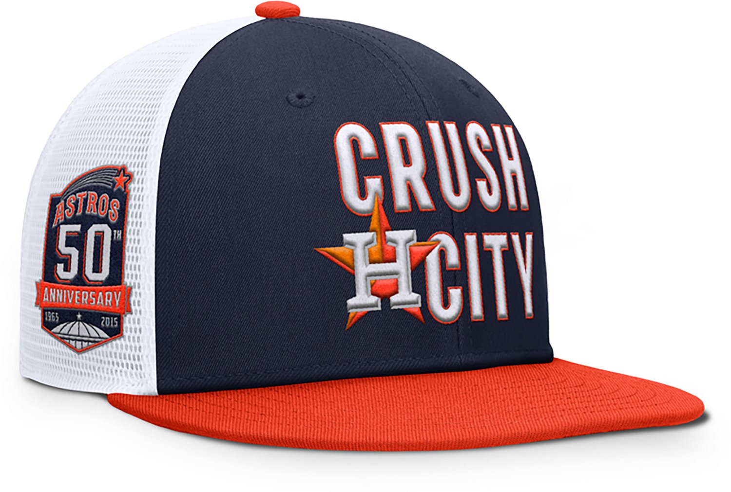 Nike Men's Astros Primetime Pro Structured Square Bill Trucker Cap - view number 3