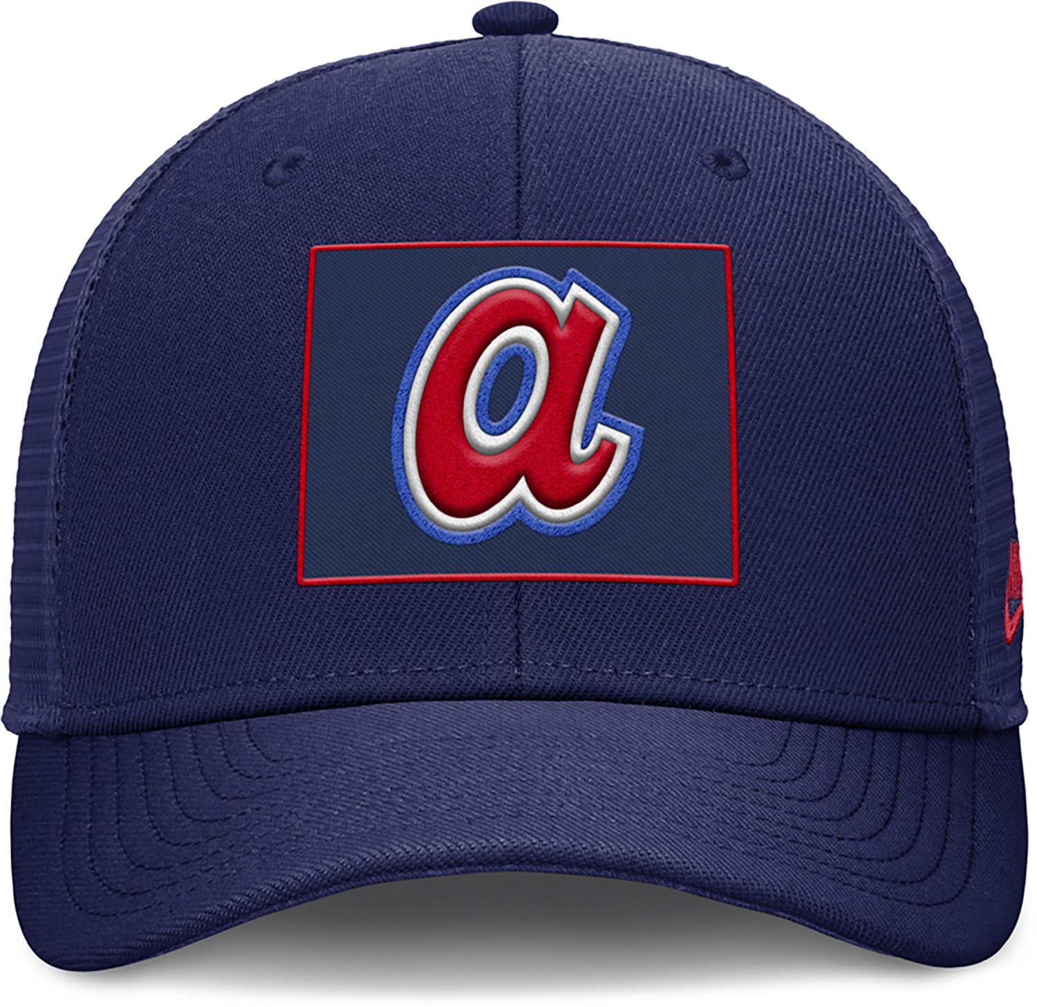 Nike Men's Braves Cooperstown Rise Structured Trucker Cap - view number 2
