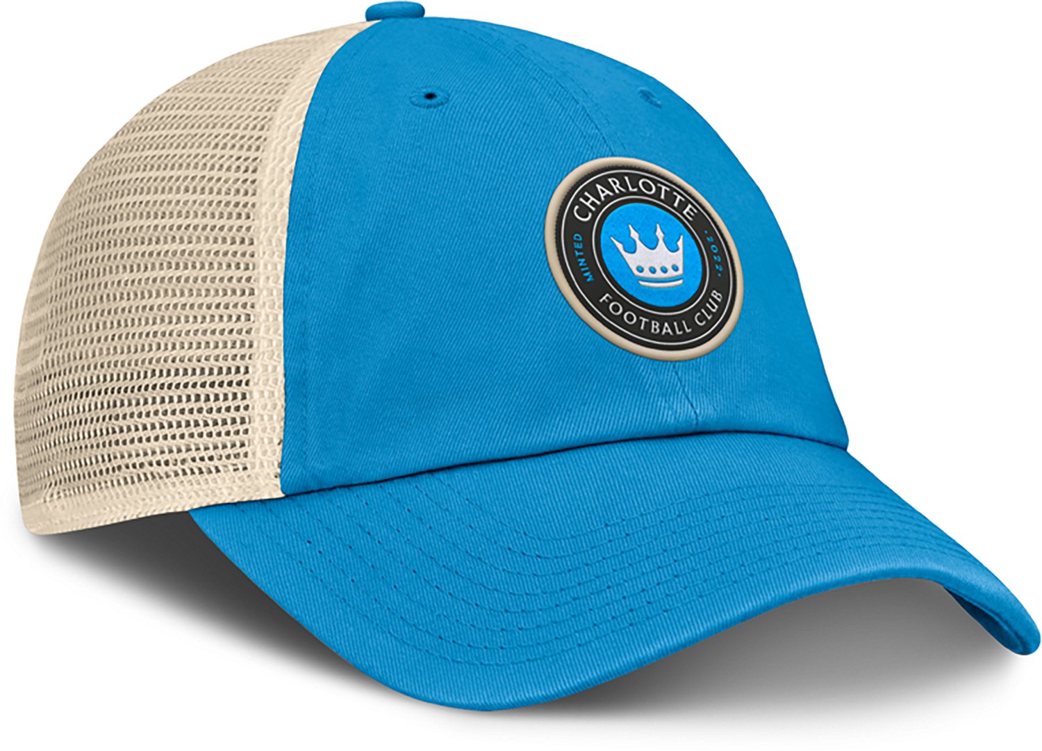 Fanatics Men's Charlotte FC False Nine Unstructured Adjustable Mesh Snapback Cap - view number 3