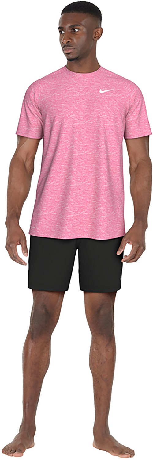 Nike Men's Heather Short Sleeve Hydroguard Swim Shirt                                                                            - view number 3