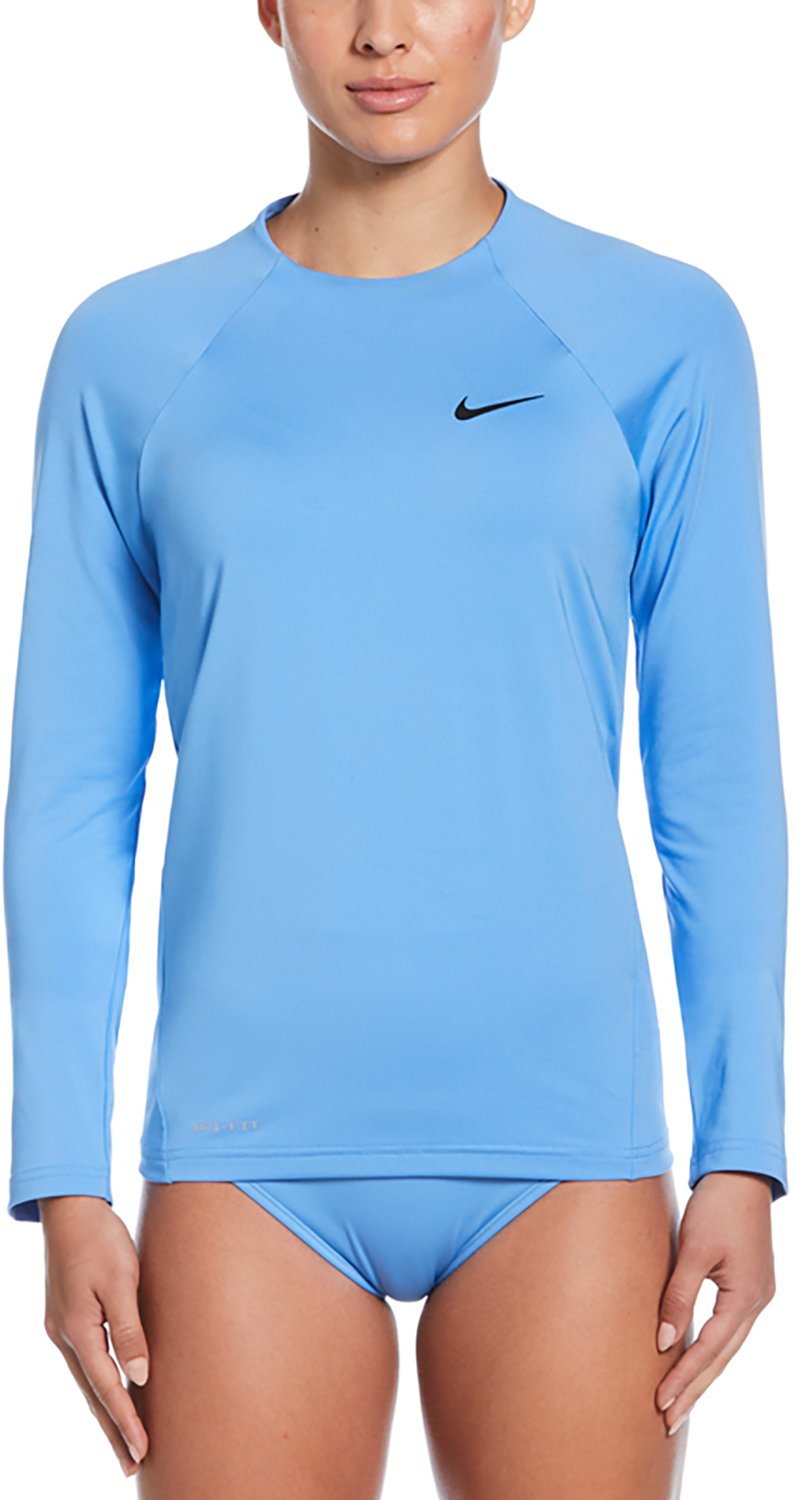 Nike Women's Essential Long Sleeve Hydroguard Rash Guard                                                                         - view number 1