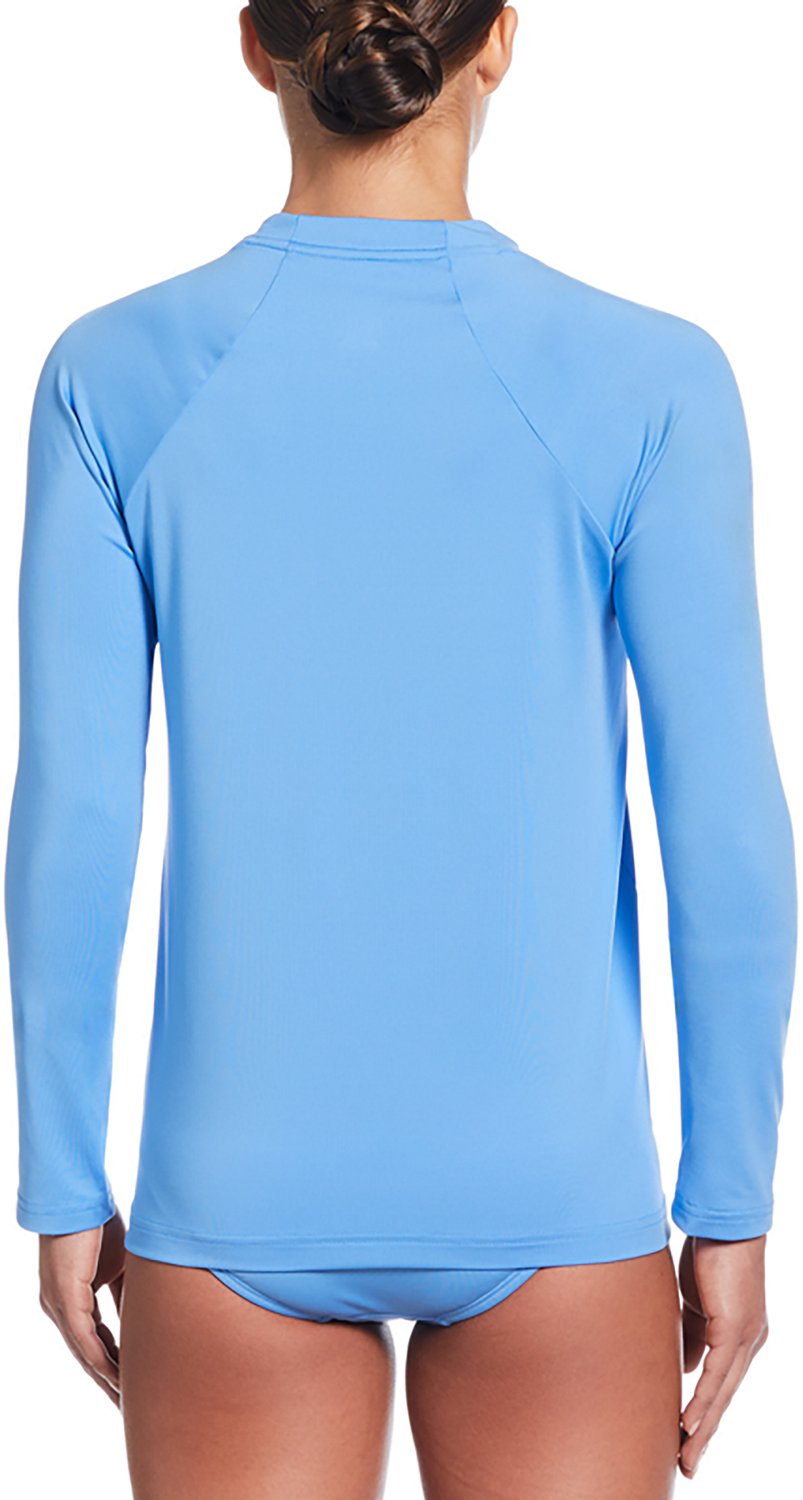Nike Women's Essential Long Sleeve Hydroguard Rash Guard                                                                         - view number 2