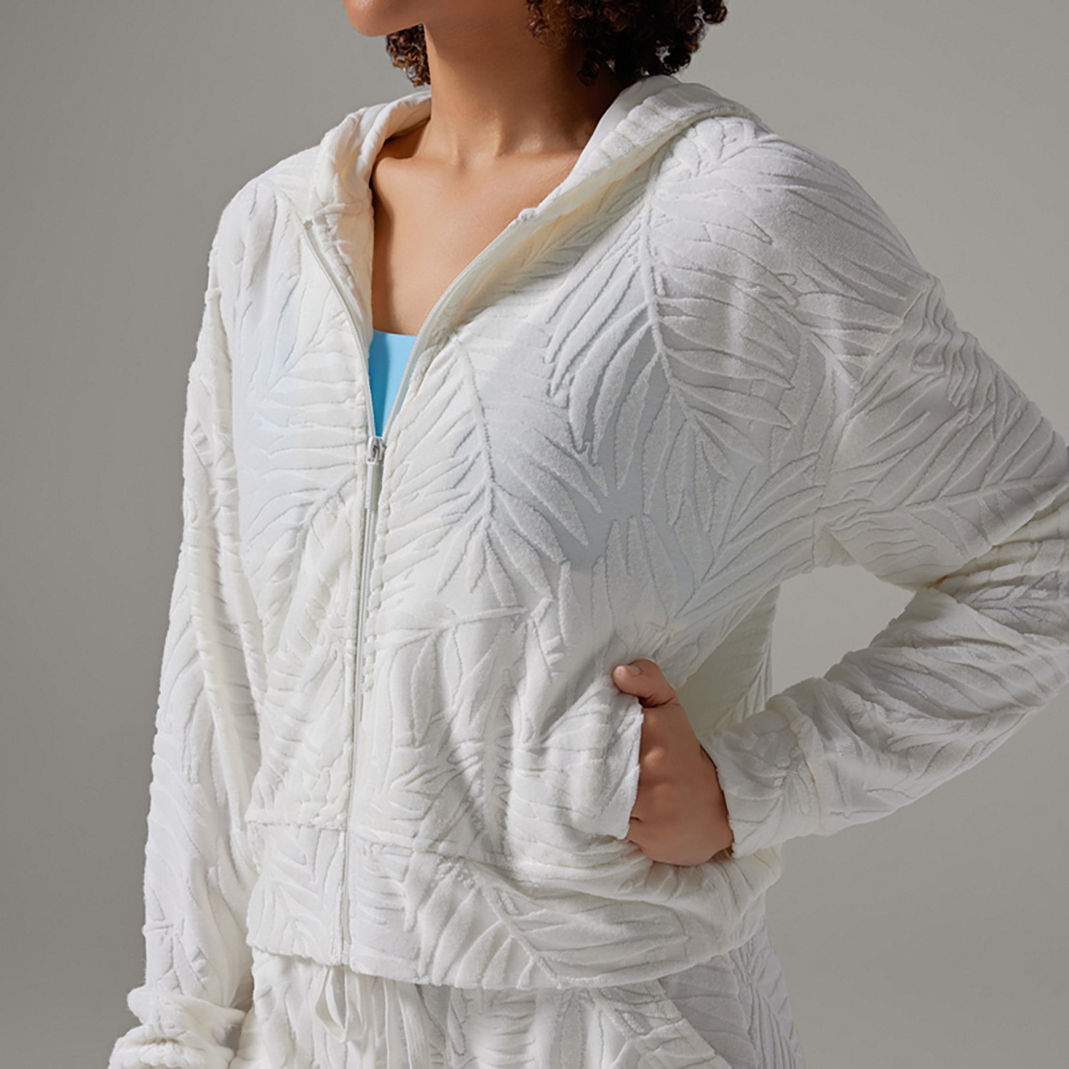 Tavi Women's Palm Terry Zip Hoodie - view number 5