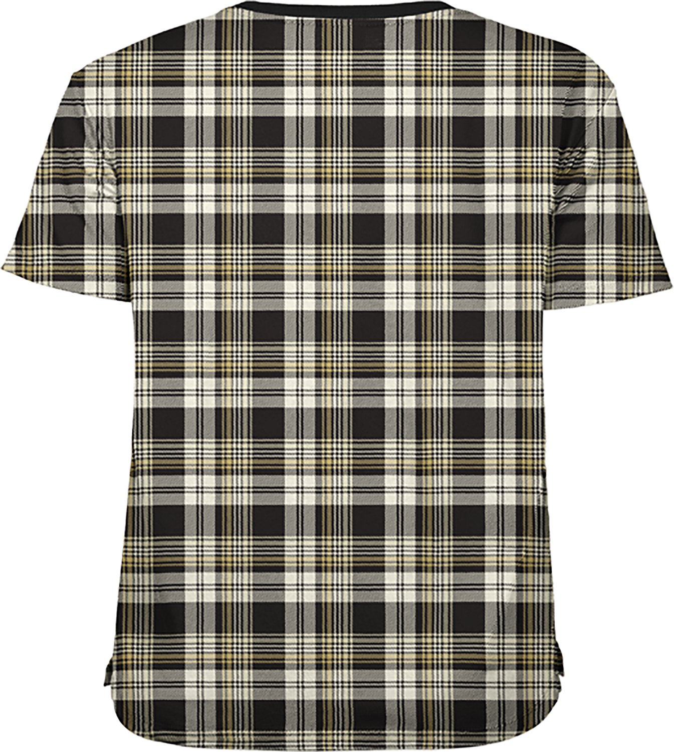 New Era Women's Saints Plaid Boxy Crop T-shirt