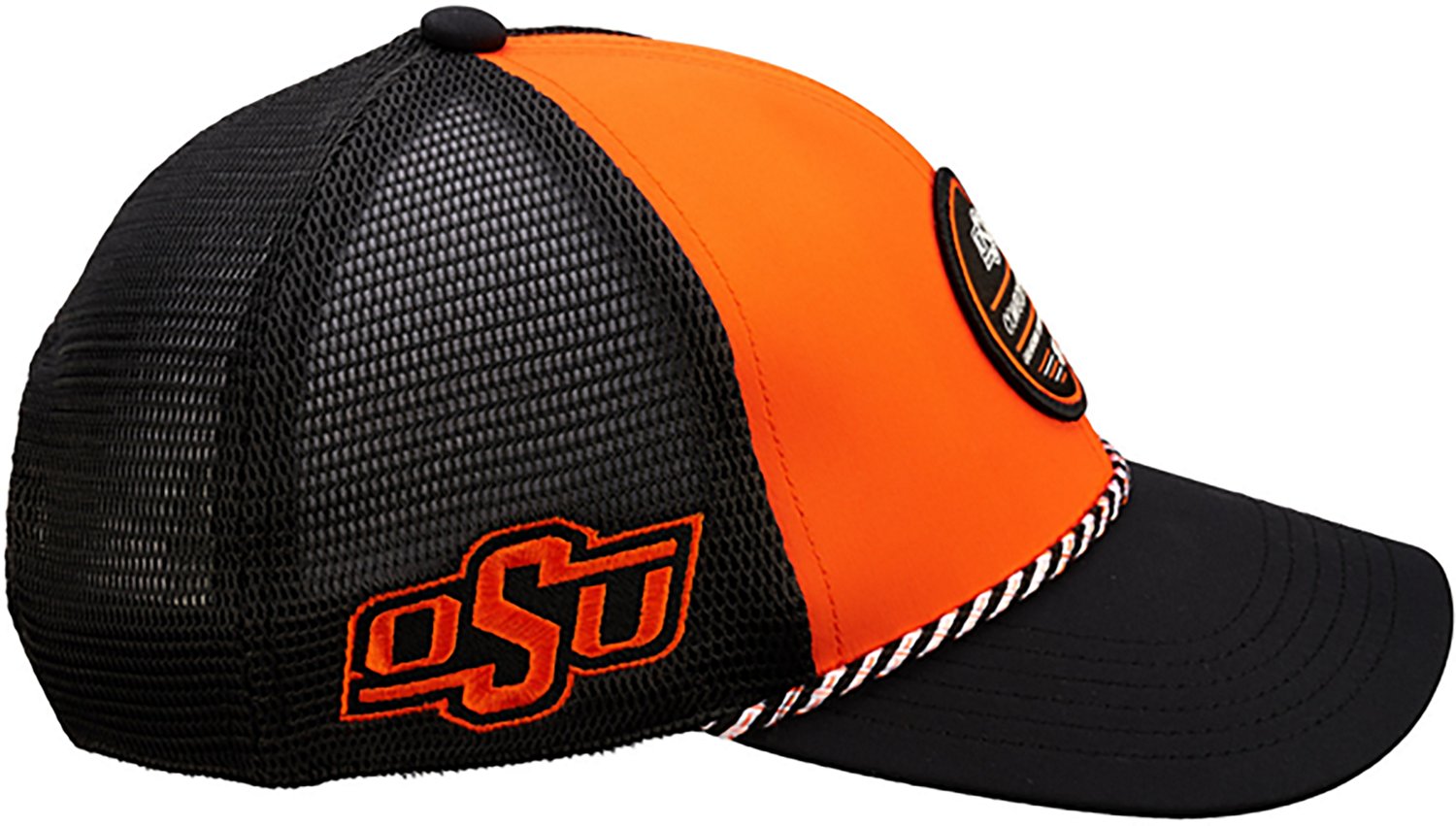 Black Clover Men's Oklahoma State University Gamer Adjustable Trucker Cap - view number 4
