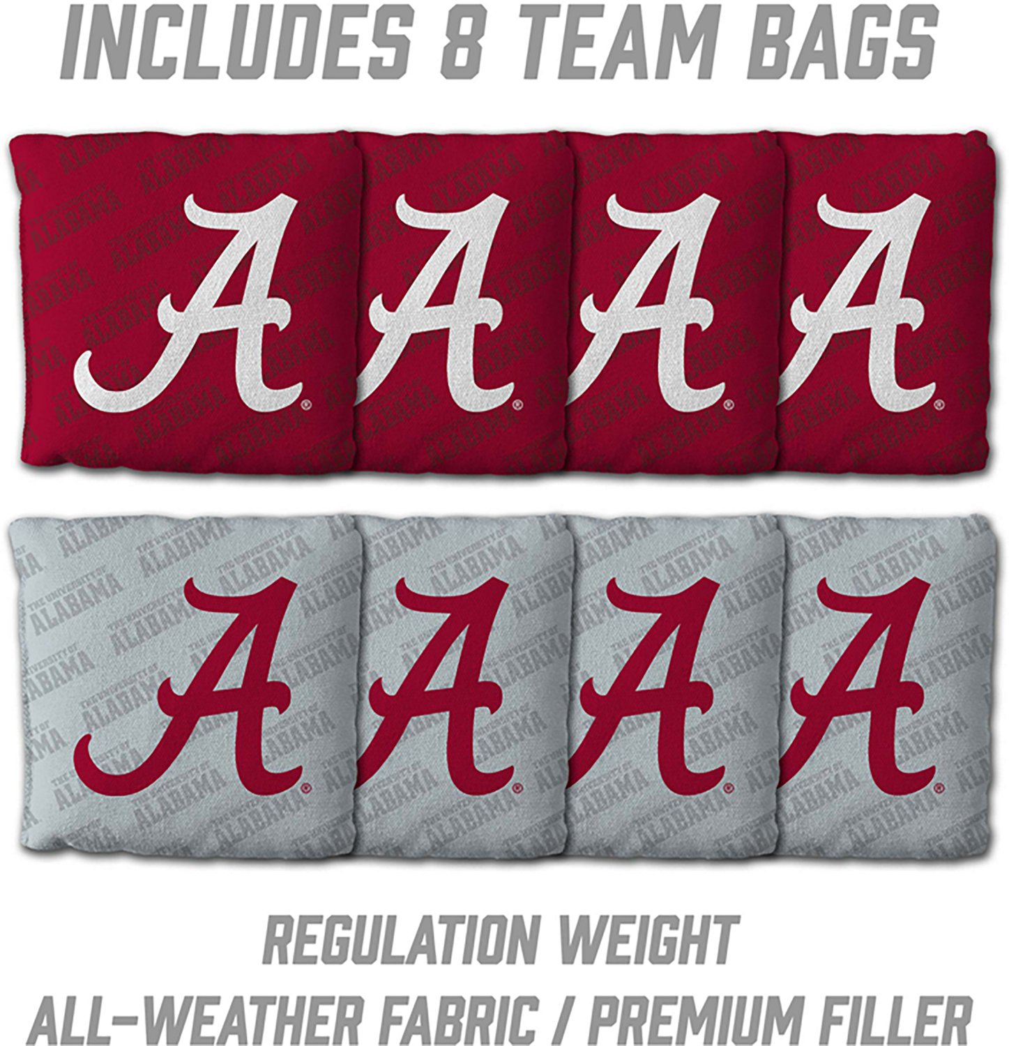 YouTheFan Alabama Crimson Tide 2 ft x 4 ft Solid Wood Cornhole Set - view number 5