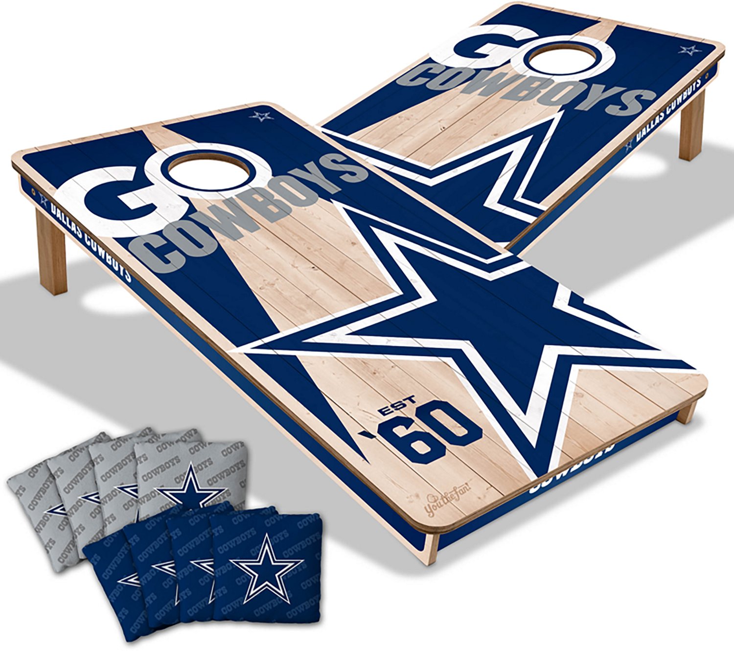YouTheFan Dallas Cowboys 2 ft x 4 ft Solid Wood Cornhole Set - view number 1