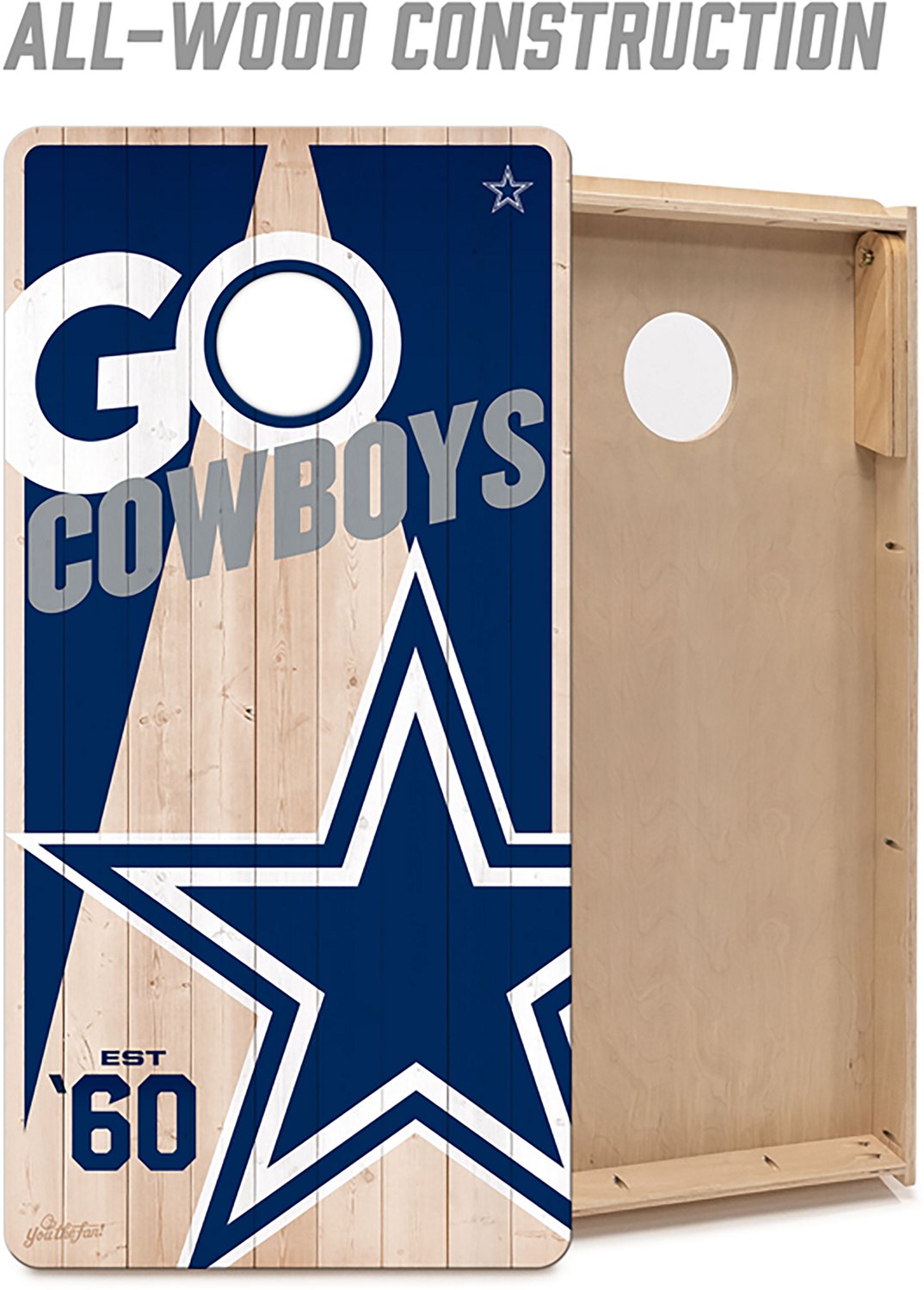 YouTheFan Dallas Cowboys 2 ft x 4 ft Solid Wood Cornhole Set - view number 3