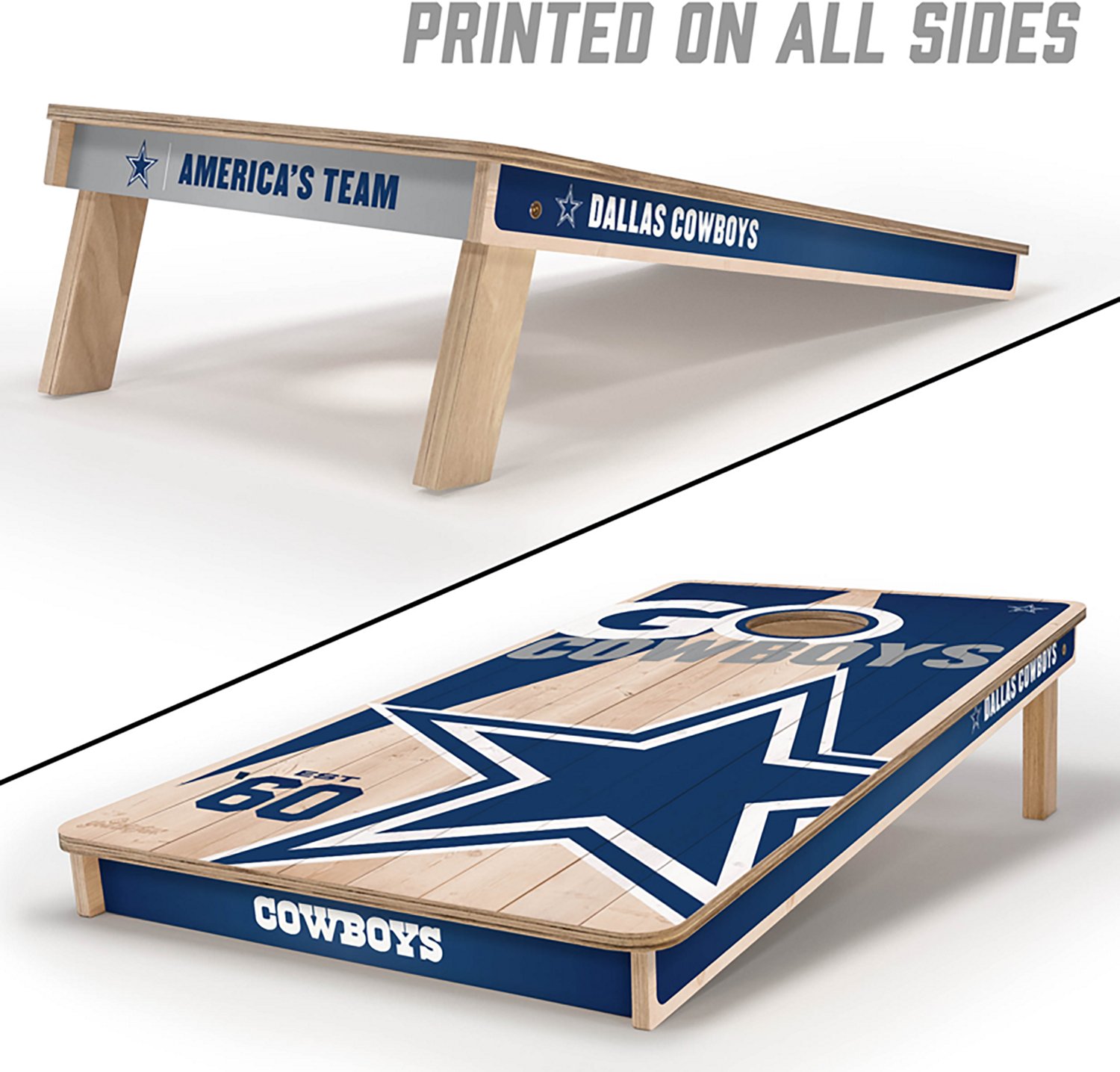 YouTheFan Dallas Cowboys 2 ft x 4 ft Solid Wood Cornhole Set - view number 4