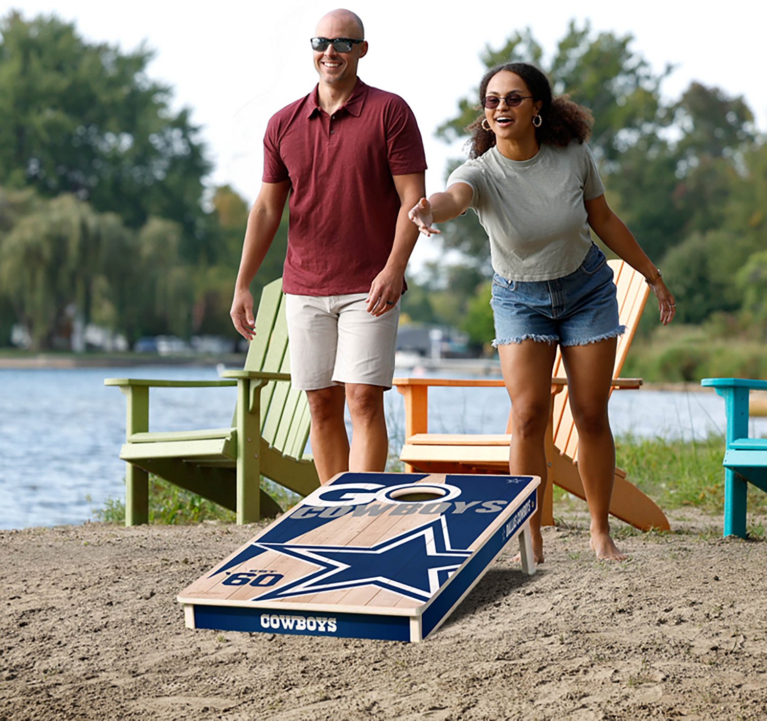 YouTheFan Dallas Cowboys 2 ft x 4 ft Solid Wood Cornhole Set - view number 6