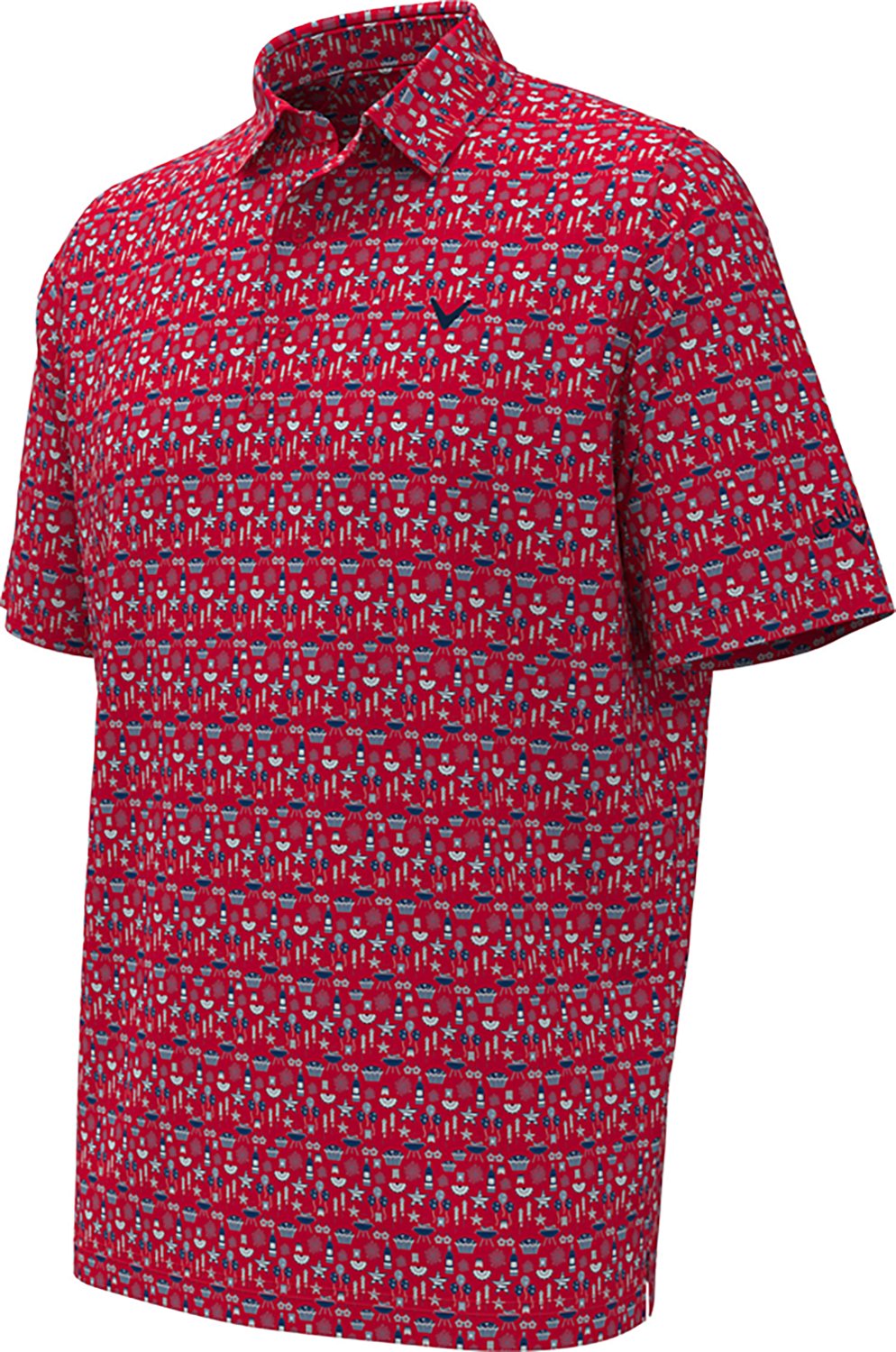 Callaway Golf Men's Americana Print Short Sleeve Polo Shirt - view number 3