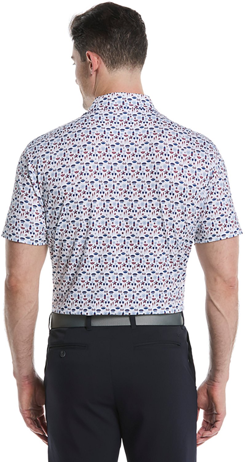 Callaway Golf Men's Americana Print Short Sleeve Polo Shirt - view number 2