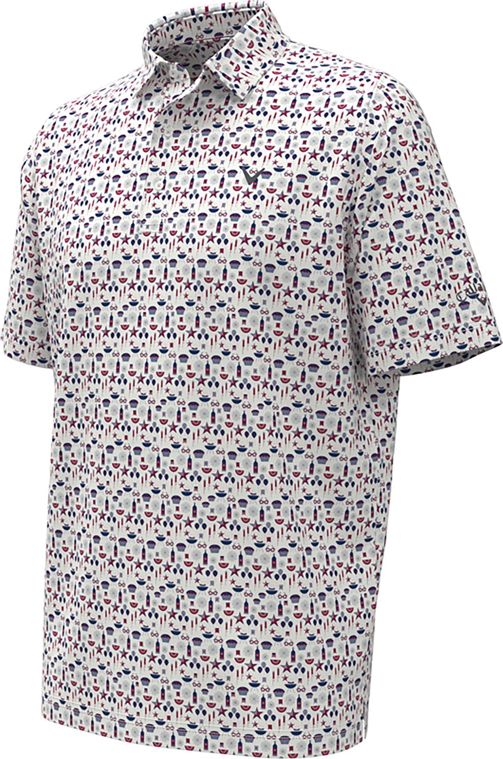 Callaway Golf Boys' Americana Printed Short Sleeve Polo Shirt - view number 3