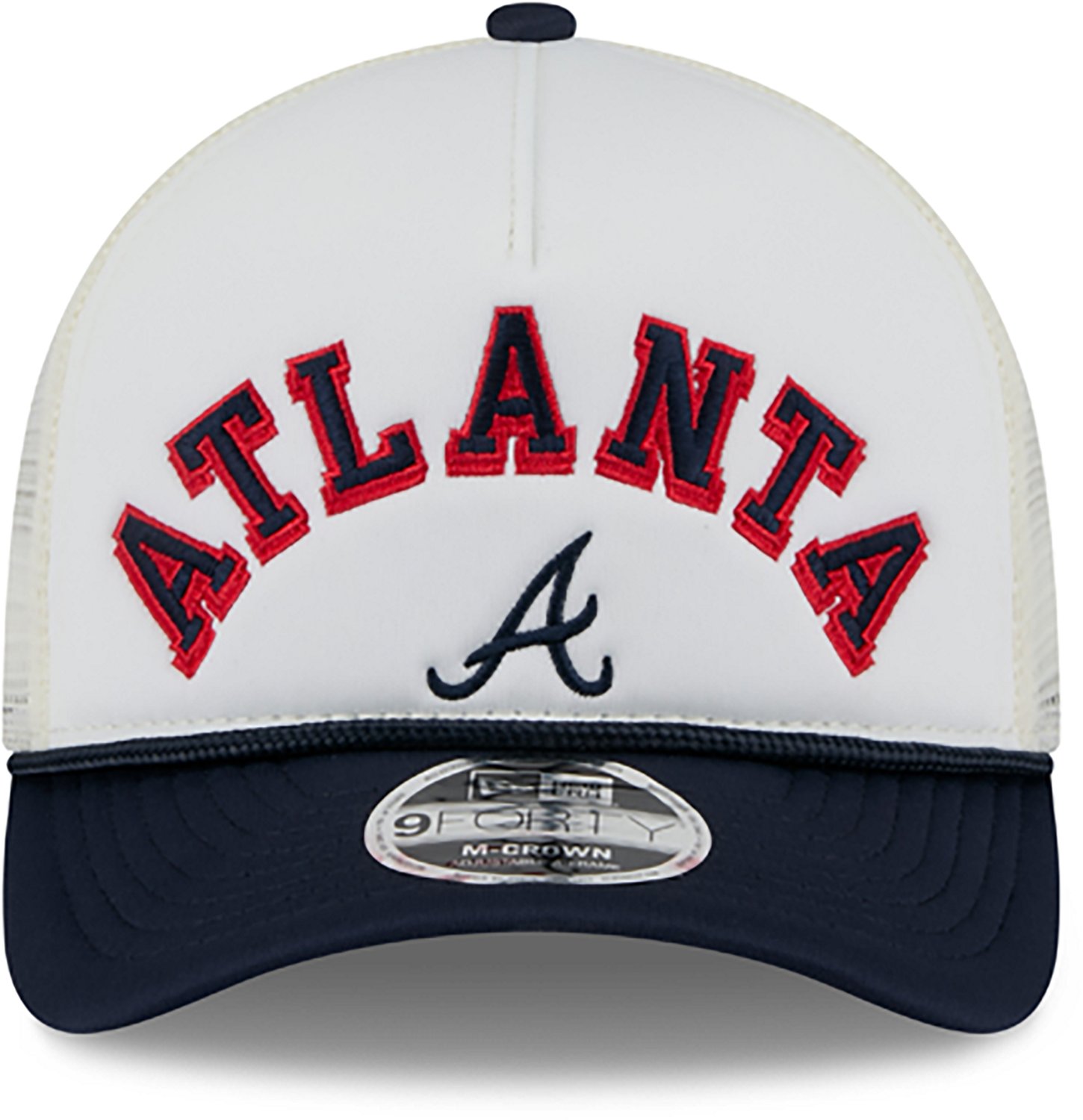New Era Men's Atlanta Braves Chrome Arch 9FORTY Cap  - view number 3