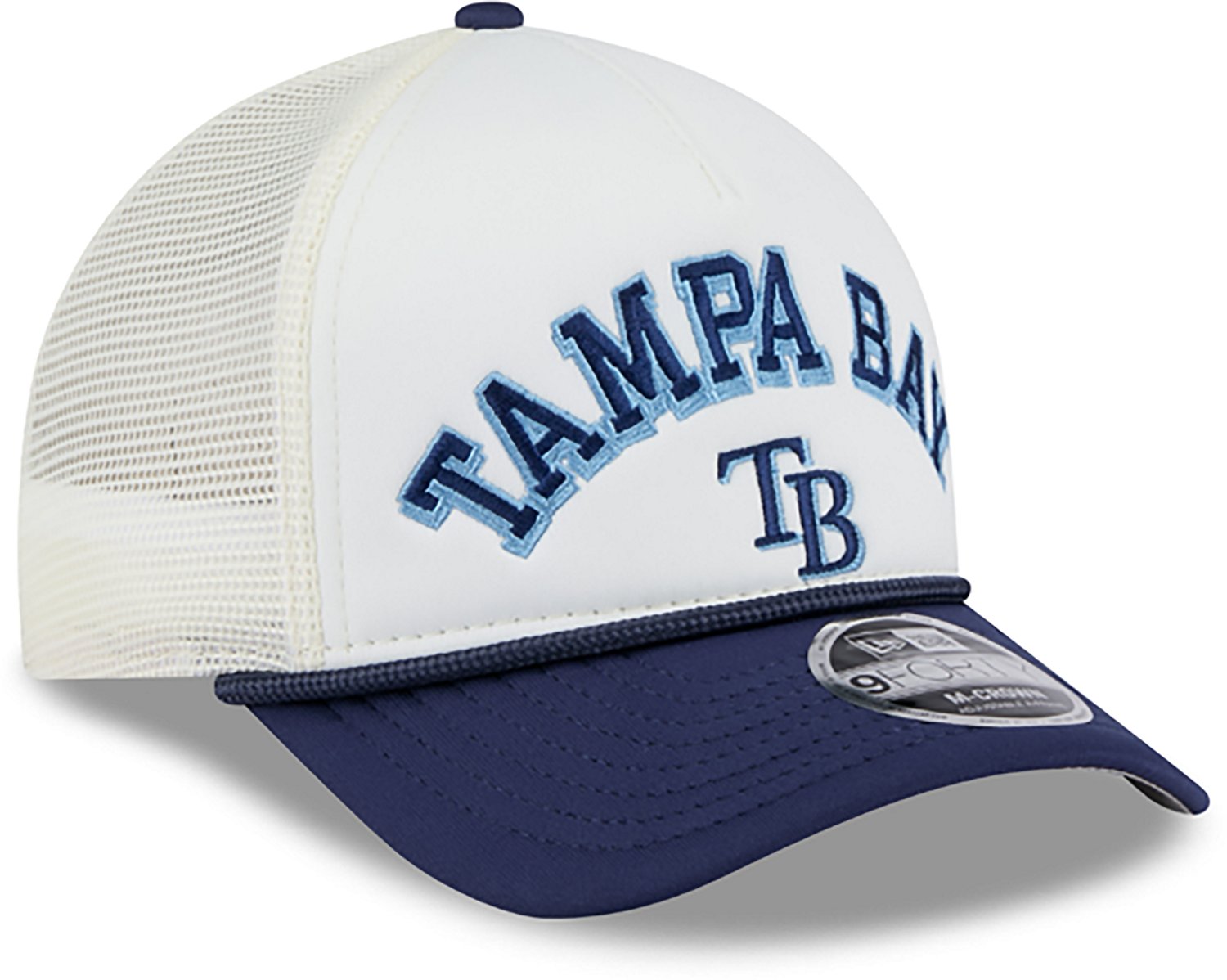 New Era Men's Tampa Bay Rays Chrome Arch 9FORTY Cap  - view number 4