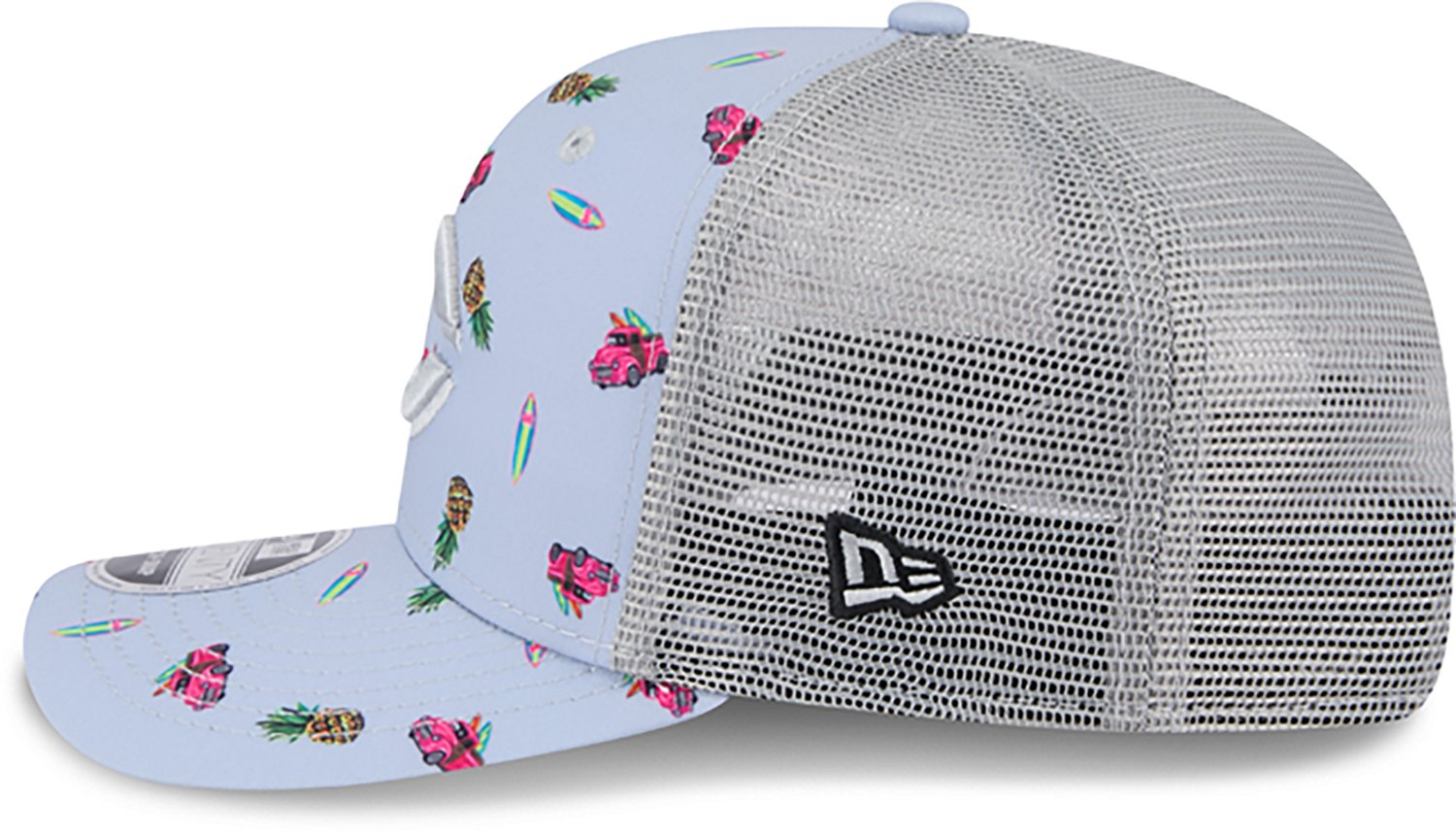 New Era Men's Cincinnati Reds Pineapple Pattern 9SEVENTY Cap  - view number 3