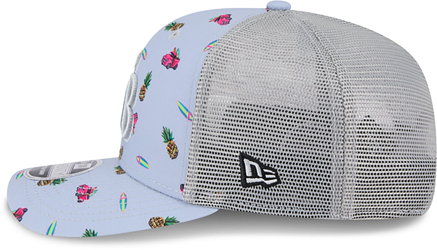 New Era Men's Tampa Bay Rays Pineapple Pattern 9SEVENTY Cap  - view number 3