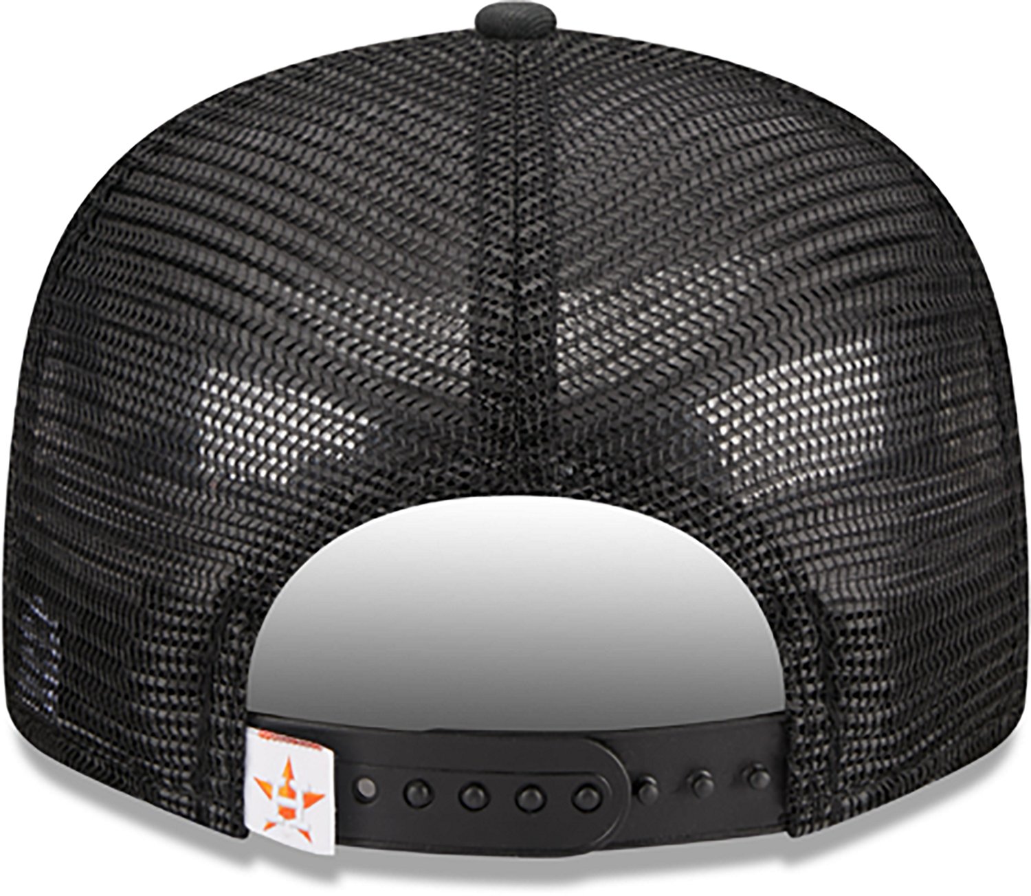 New Era Adults' Astros Evergreen Camo 9FIFTY Trucker Cap - view number 6