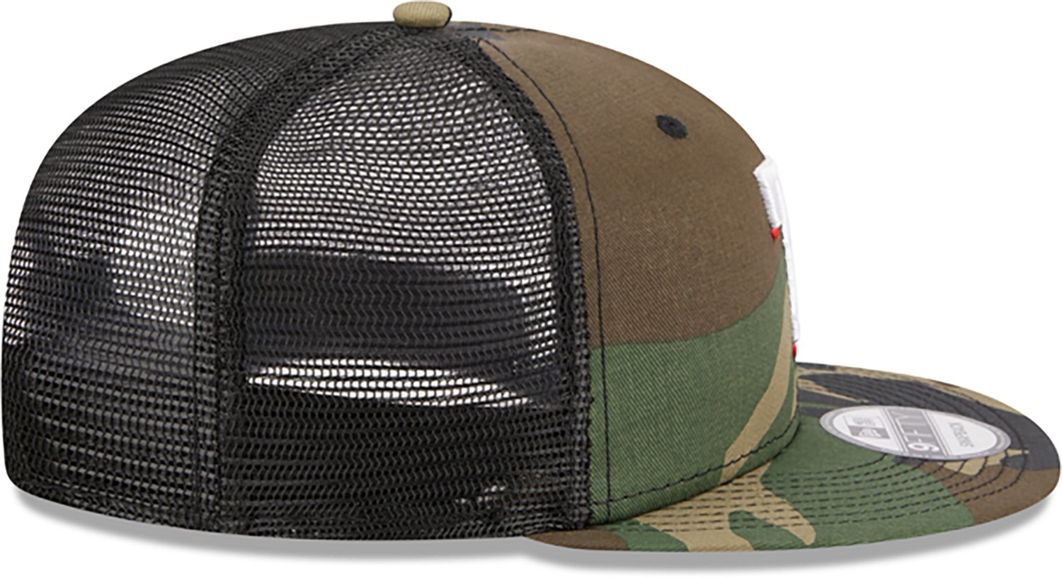 New Era Adults' Rangers Evergreen Camo 9FIFTY Trucker Cap - view number 2
