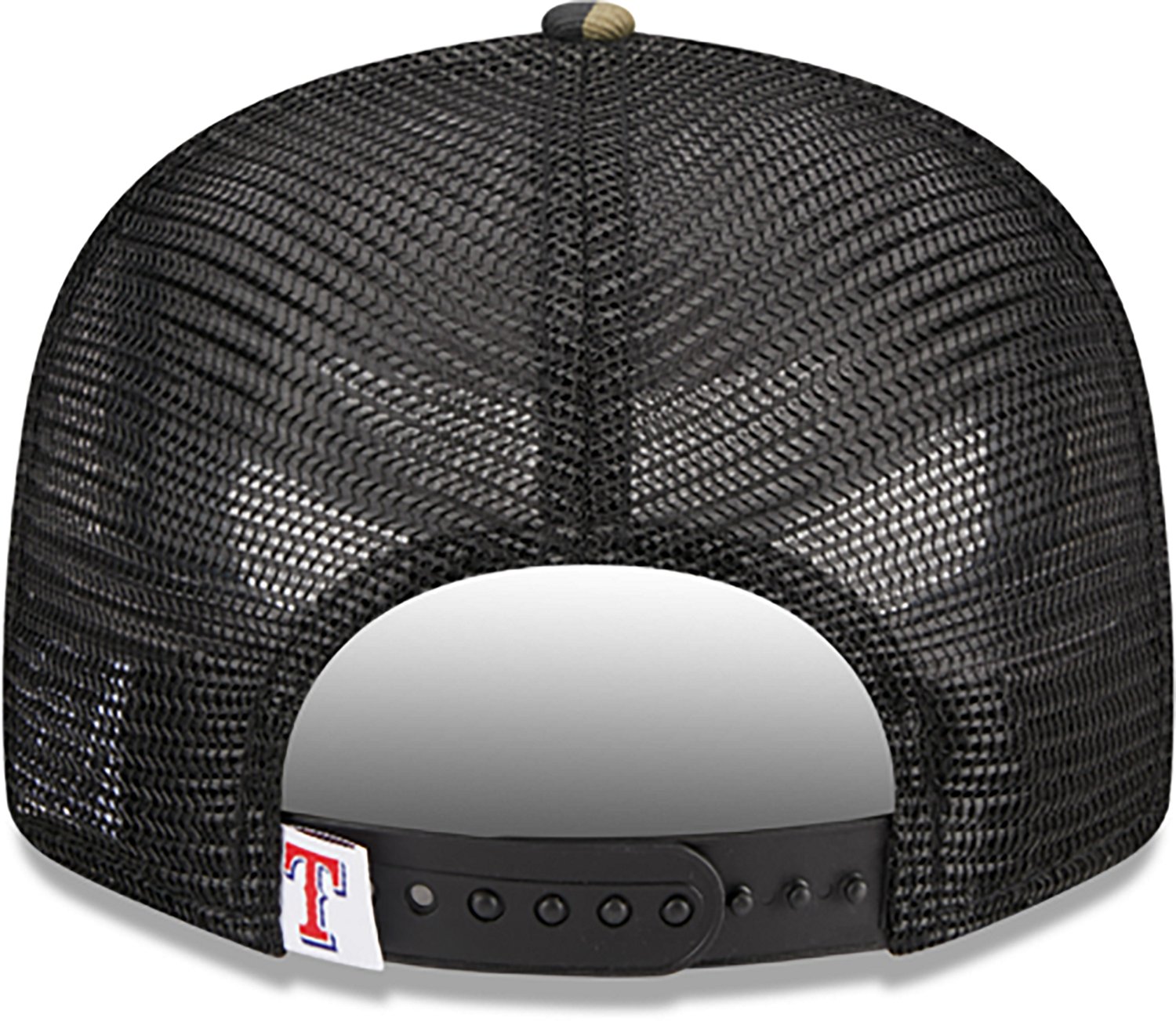 New Era Adults' Rangers Evergreen Camo 9FIFTY Trucker Cap - view number 6