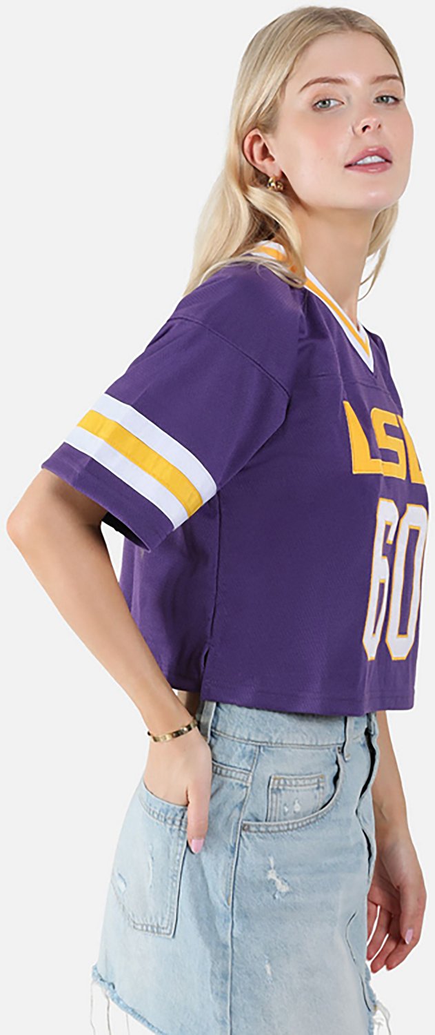 Hype and Vice Women's University of Georgia Cropped Football Jersey - view number 2