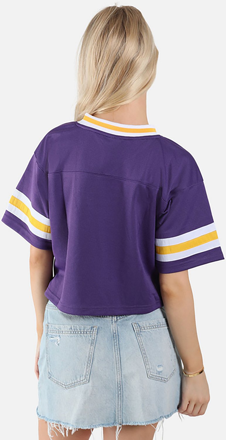 Hype and Vice Women's University of Georgia Cropped Football Jersey - view number 3