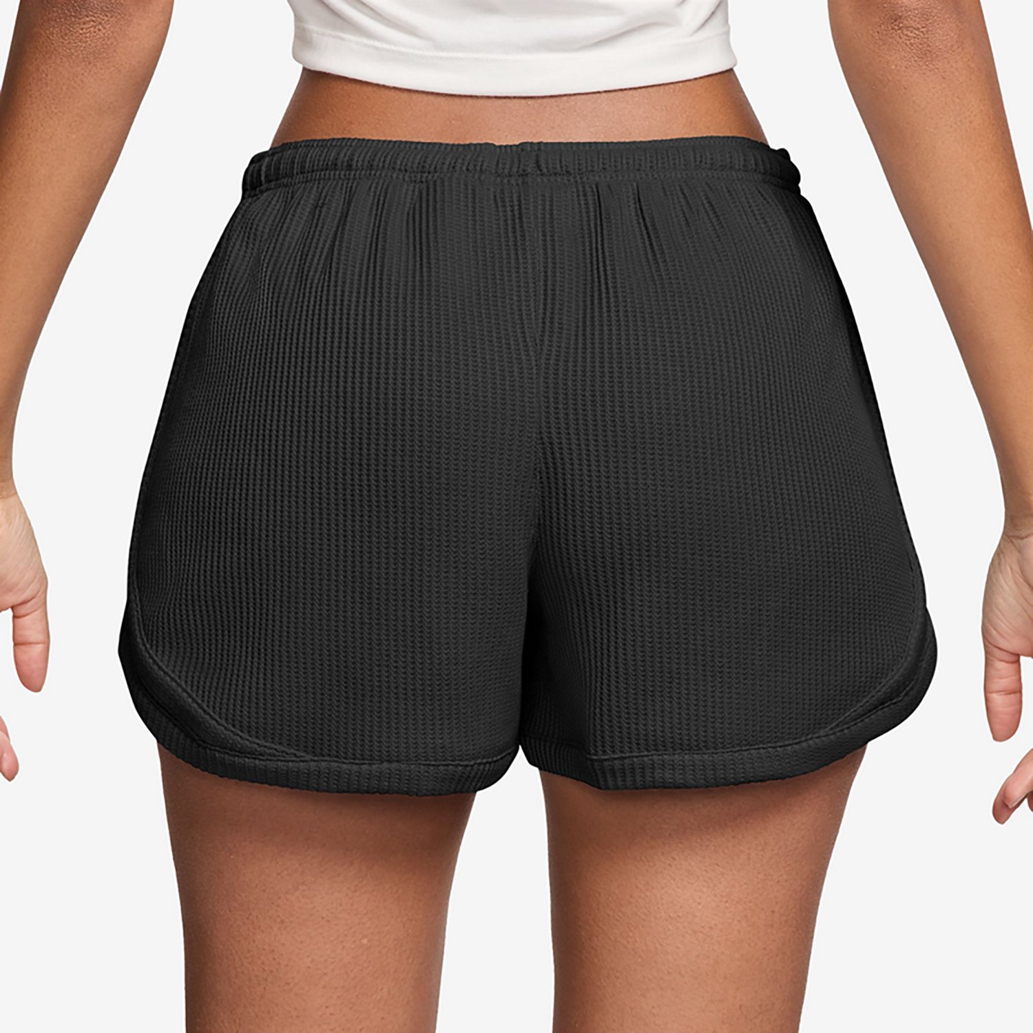 ★ Nike★ Portswear Chill Waffle Mid Rise 3 Inch Shorts W B Nike Women's Sportswear Chill Waffle Mid Rise Shorts 3 in