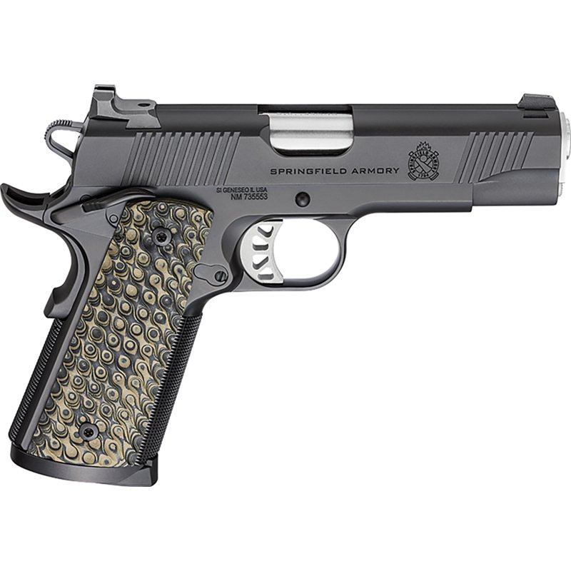 Springfield Armory 1911 Tactical Response .45 ACP 4.25" Bbl Black Handgun w/ 3-Dot Tritium Sights, 3x8rd Mags PC9124