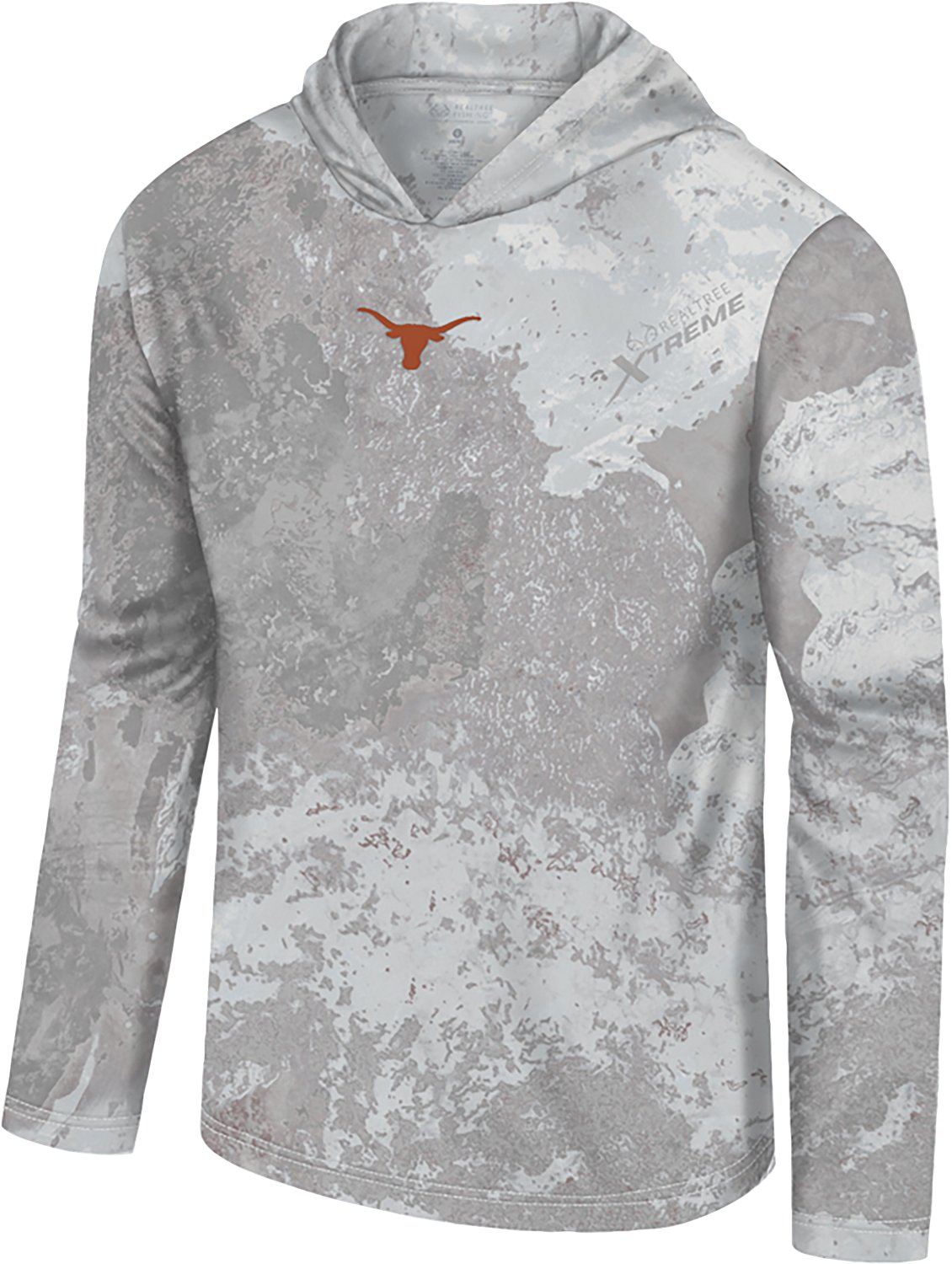 Colosseum Athletics Men's Texas Longhorns Realtree Roscoe Performance Hooded Long Sleeve T-shirt - view number 1
