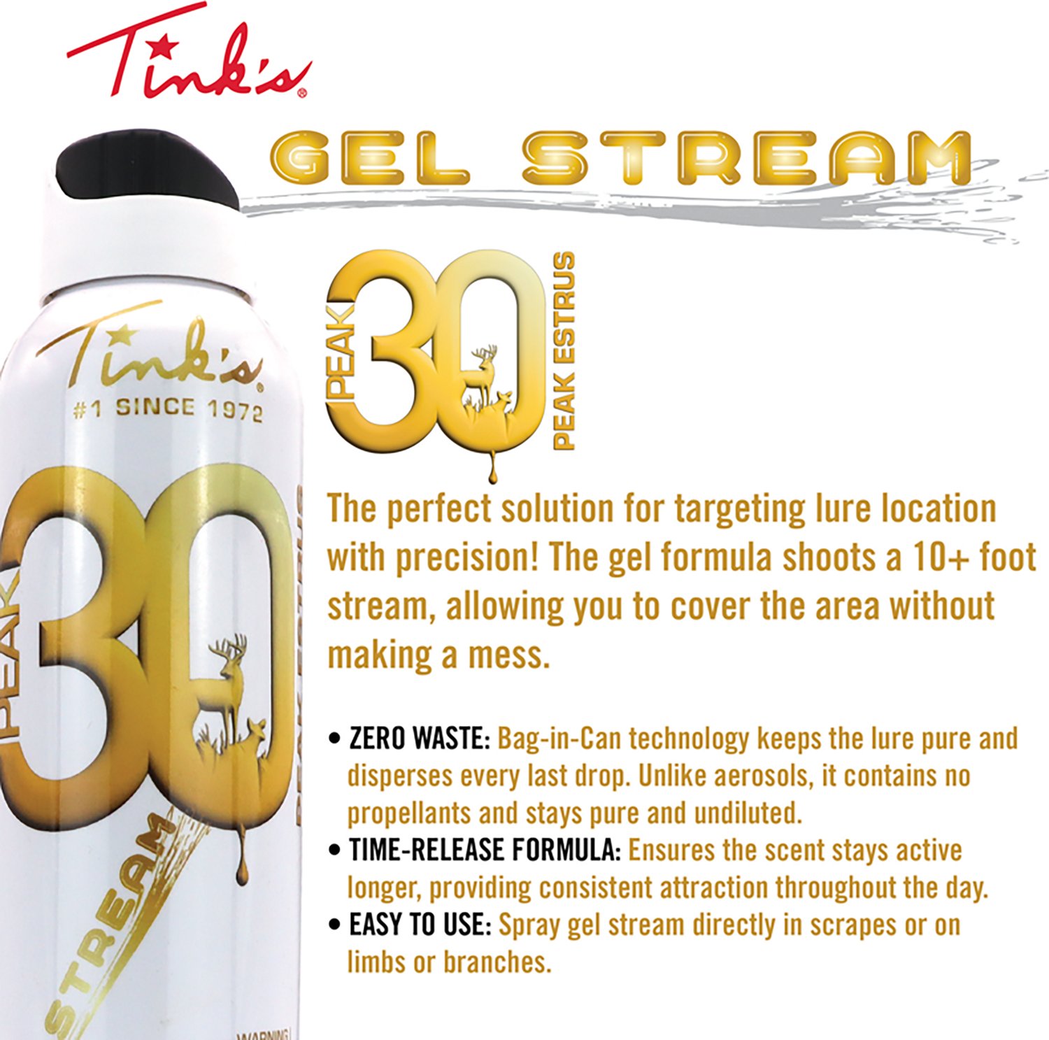 Tink's PEAK30 Premium Doe Estrus Gel Stream 5 oz Can - view number 4