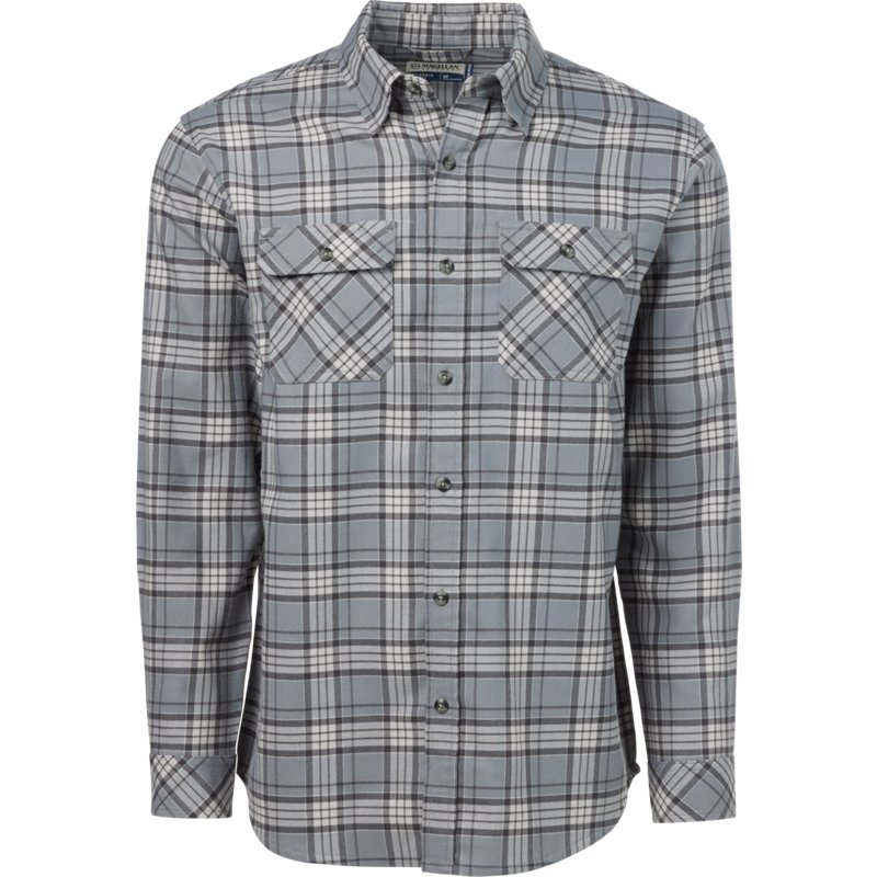 Magellan Outdoors Men's Pecos Ridge Long Sleeve Flannel Shirt-image