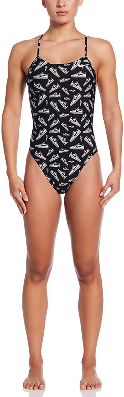 Nike Women's Hydrastrong Multiprint Cutout Swimsuit - view number 4